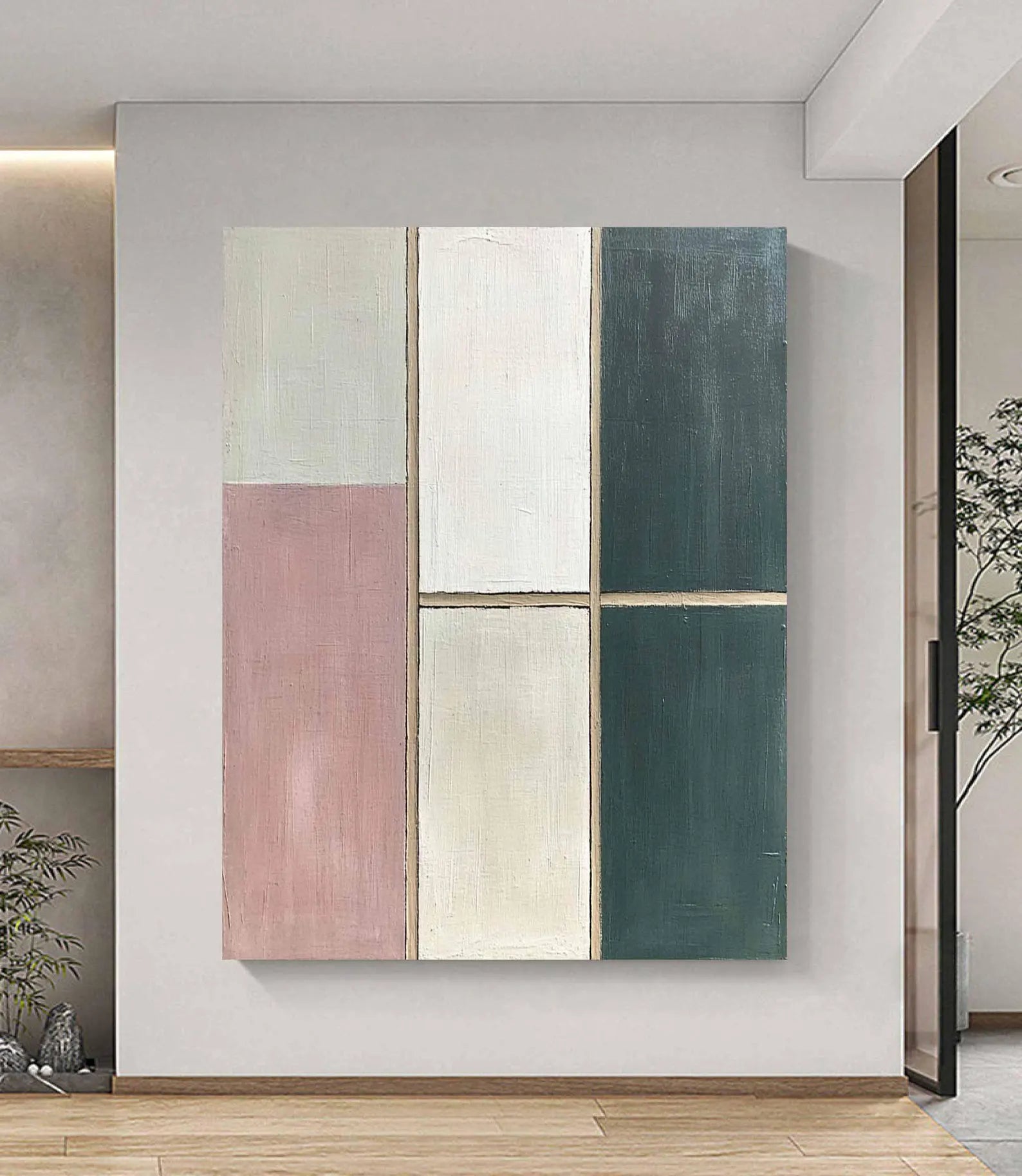 Textured Color Block Abstract | Chic Luxe