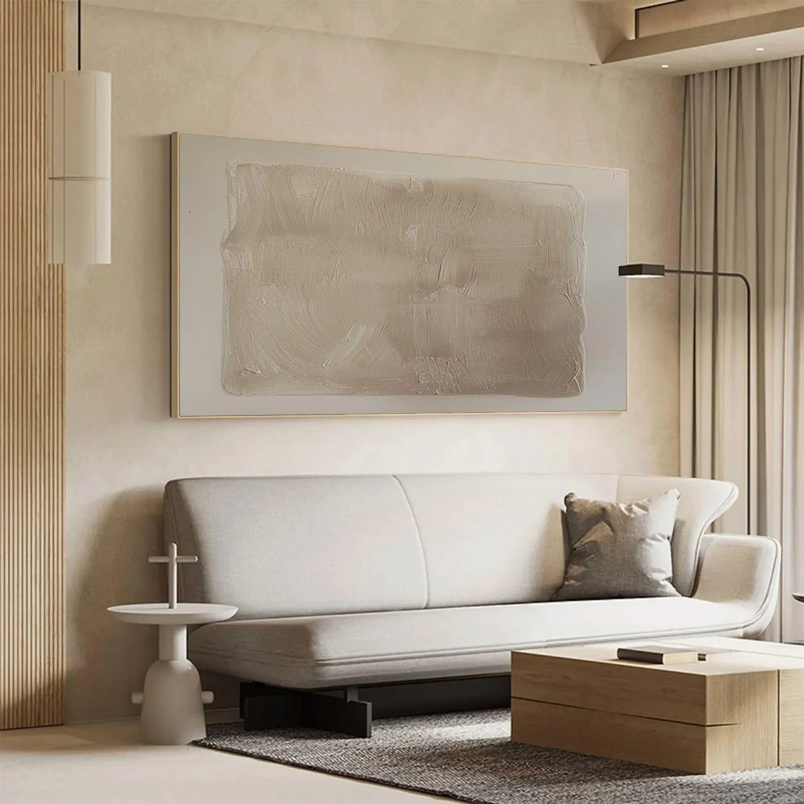 Textured Neutral-Tone Art | Serene Elegance