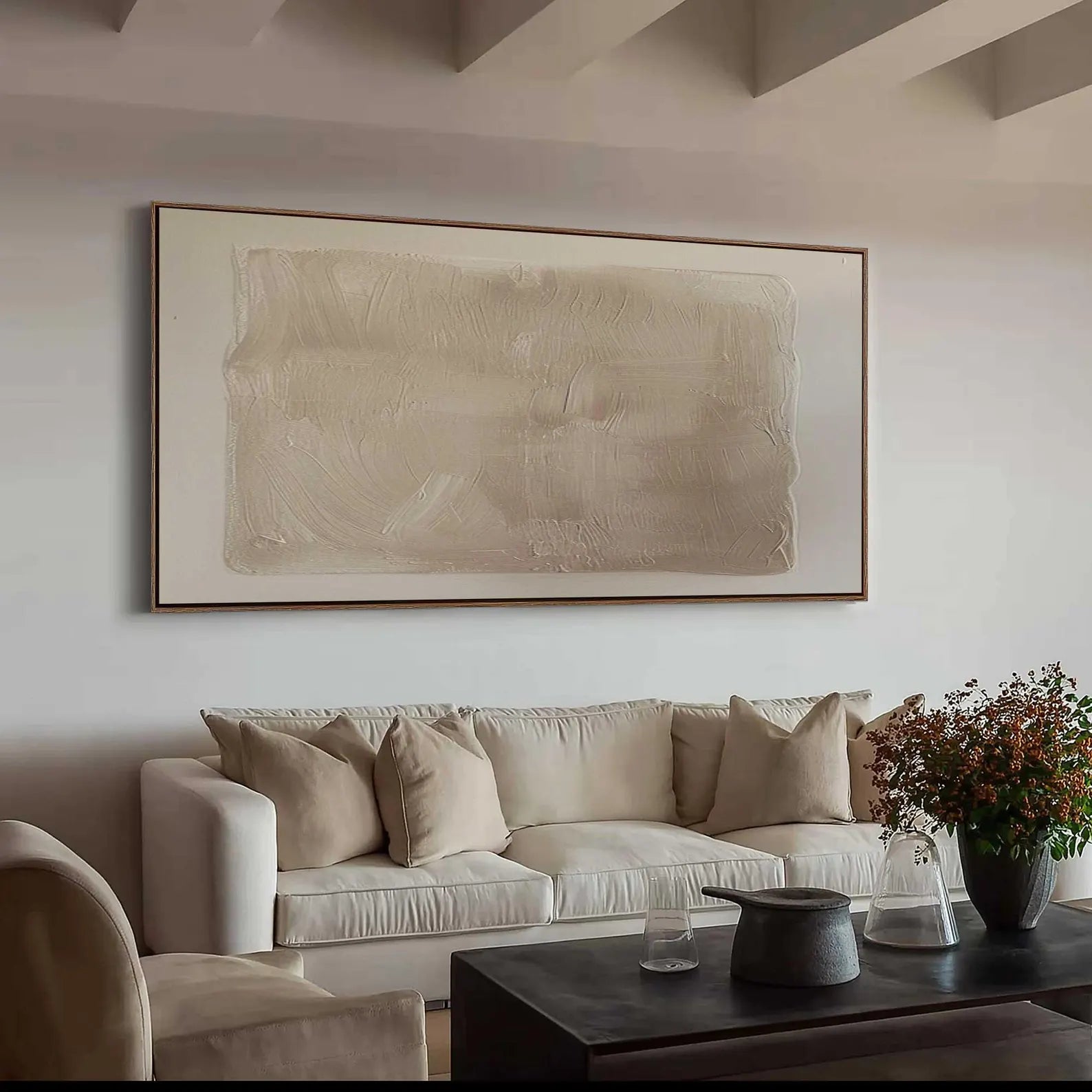 Textured Neutral-Tone Art | Serene Elegance