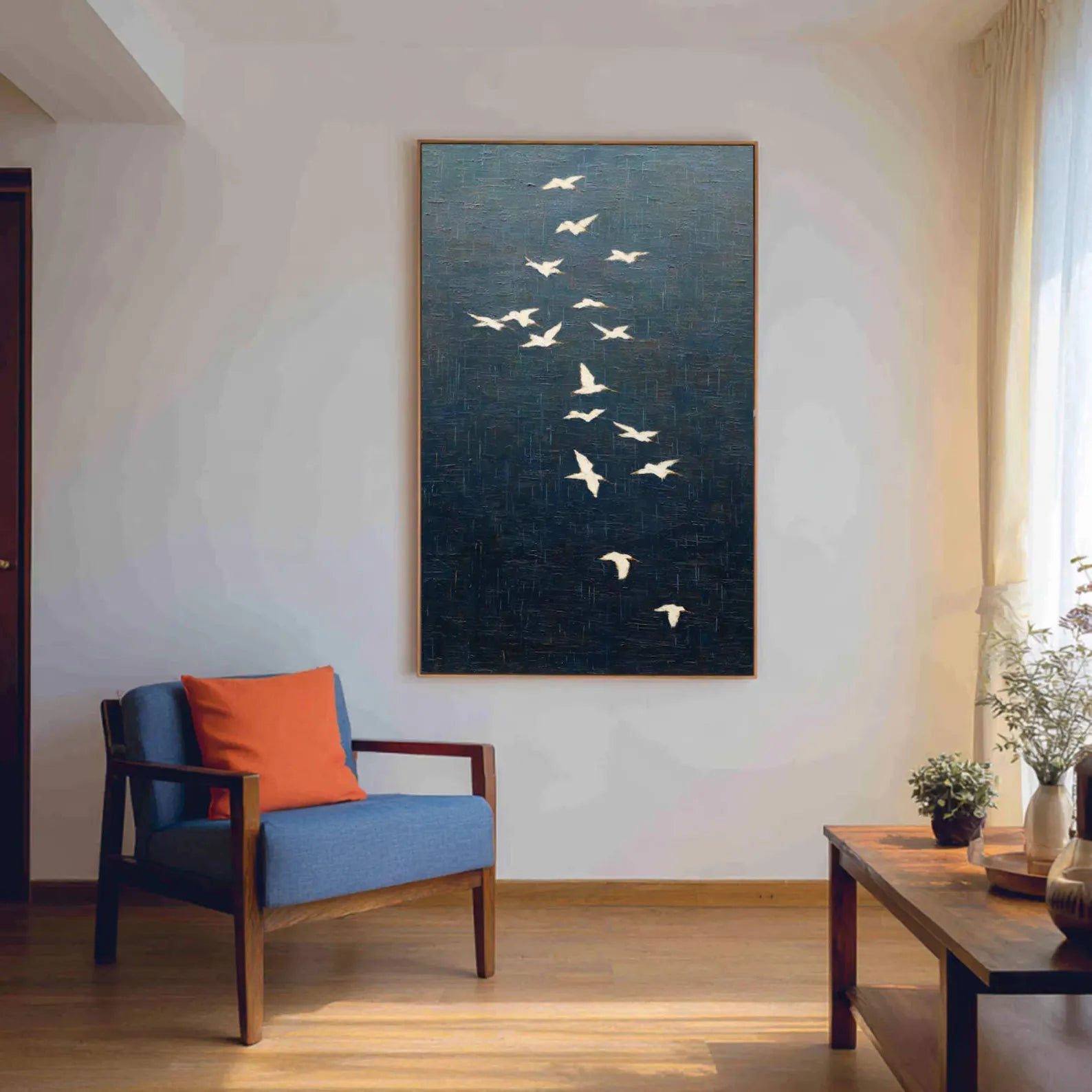 Bird Flock Art | Moody Elegant Vibe