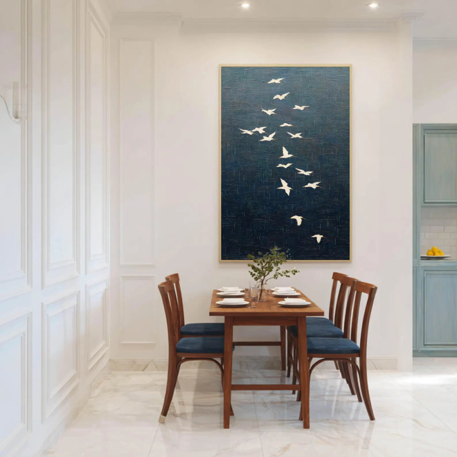 Bird Flock Art | Moody Elegant Vibe