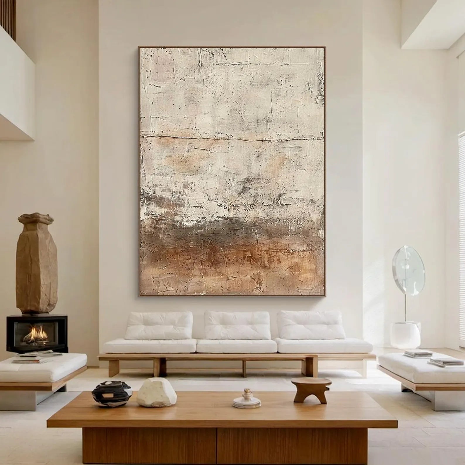 Textured Neutral Grandeur | Beige Haze