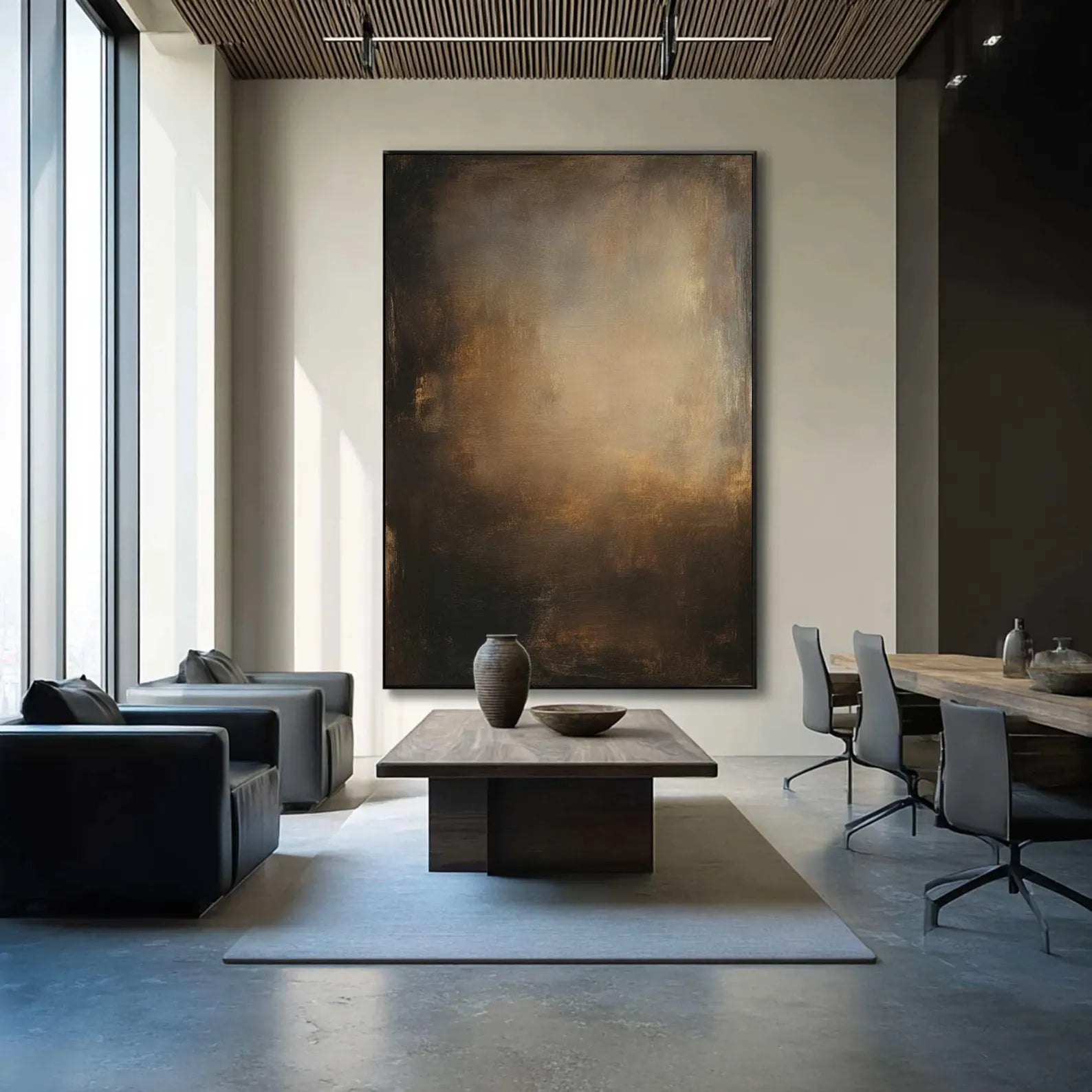 Abstract Luxe Art | Golden Calm