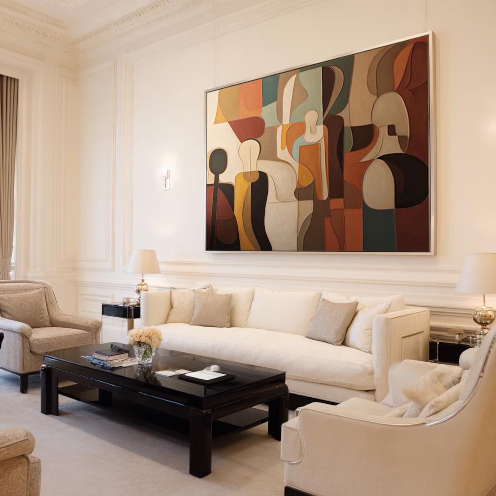 Textured Figurative Composition | Earth Hues