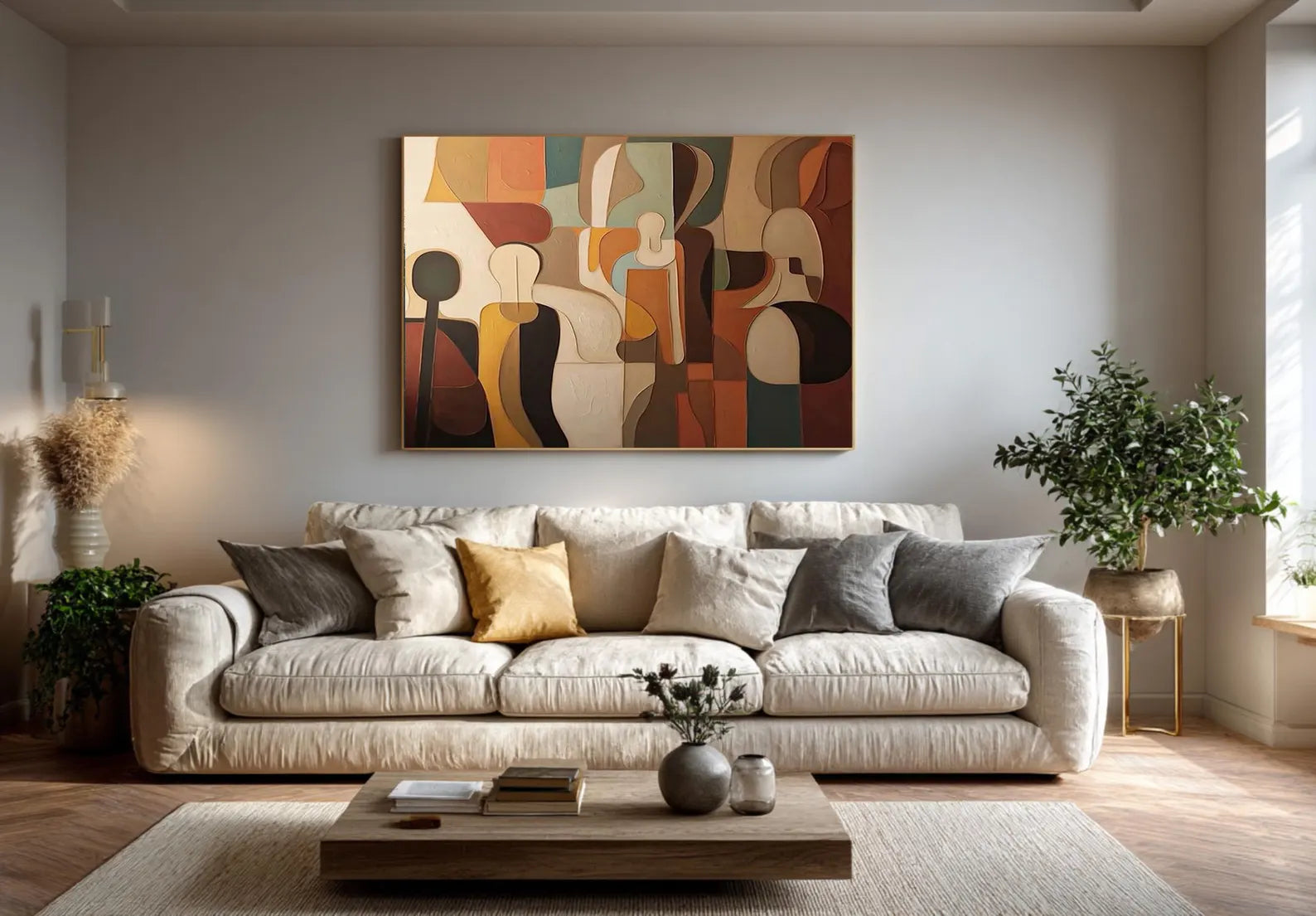 Textured Figurative Composition | Earth Hues