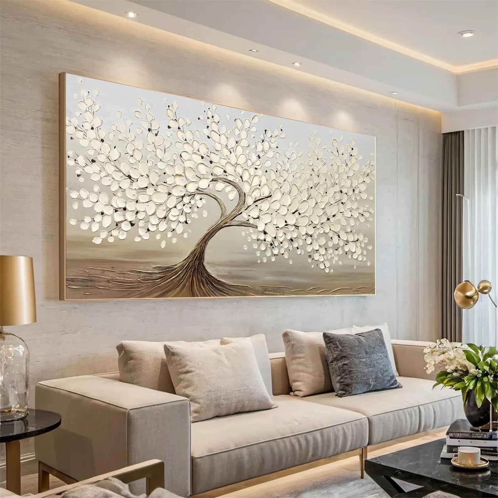 Textured Arbor Elegance | Beige Canopy