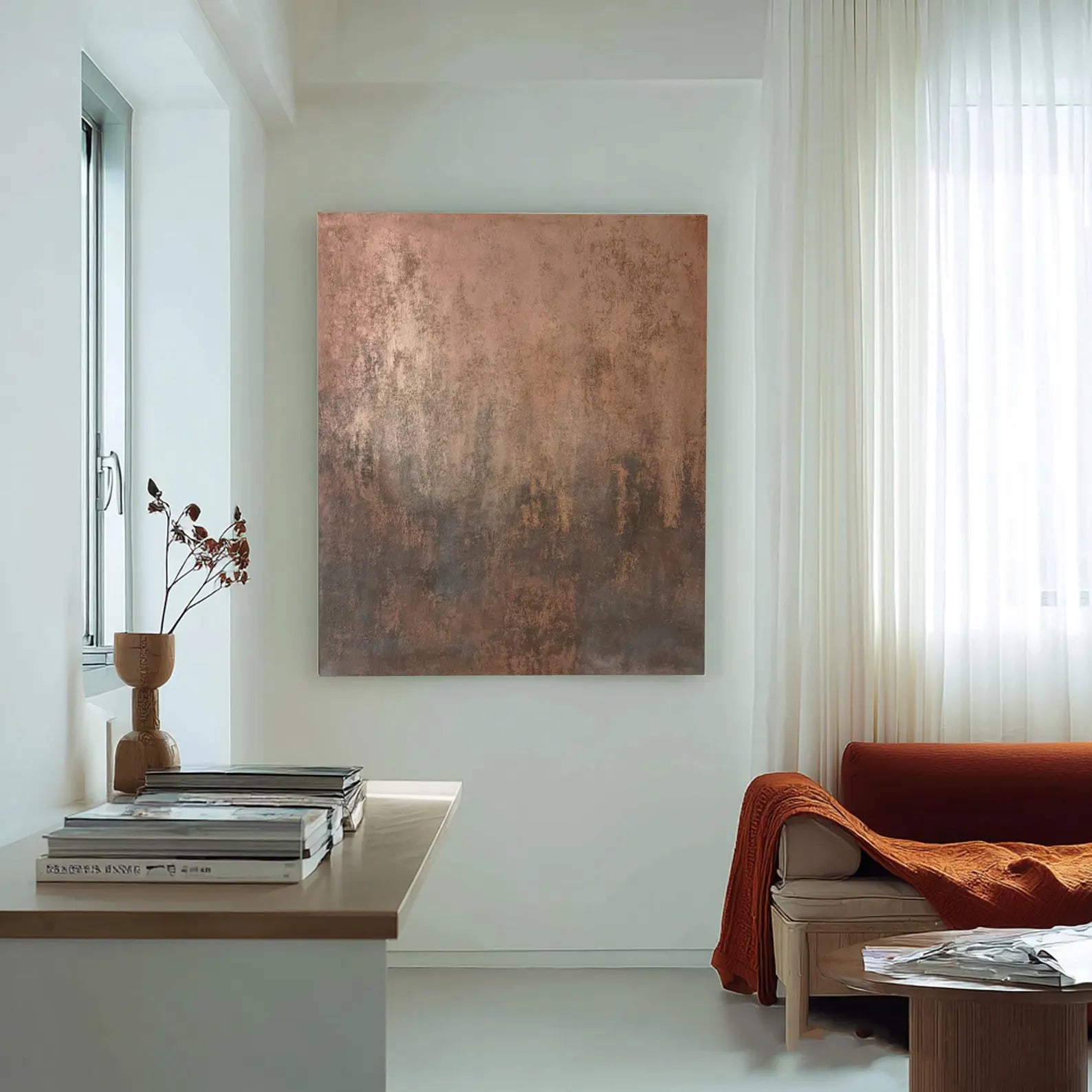 Textured Earthy Opulence | Brown Gold