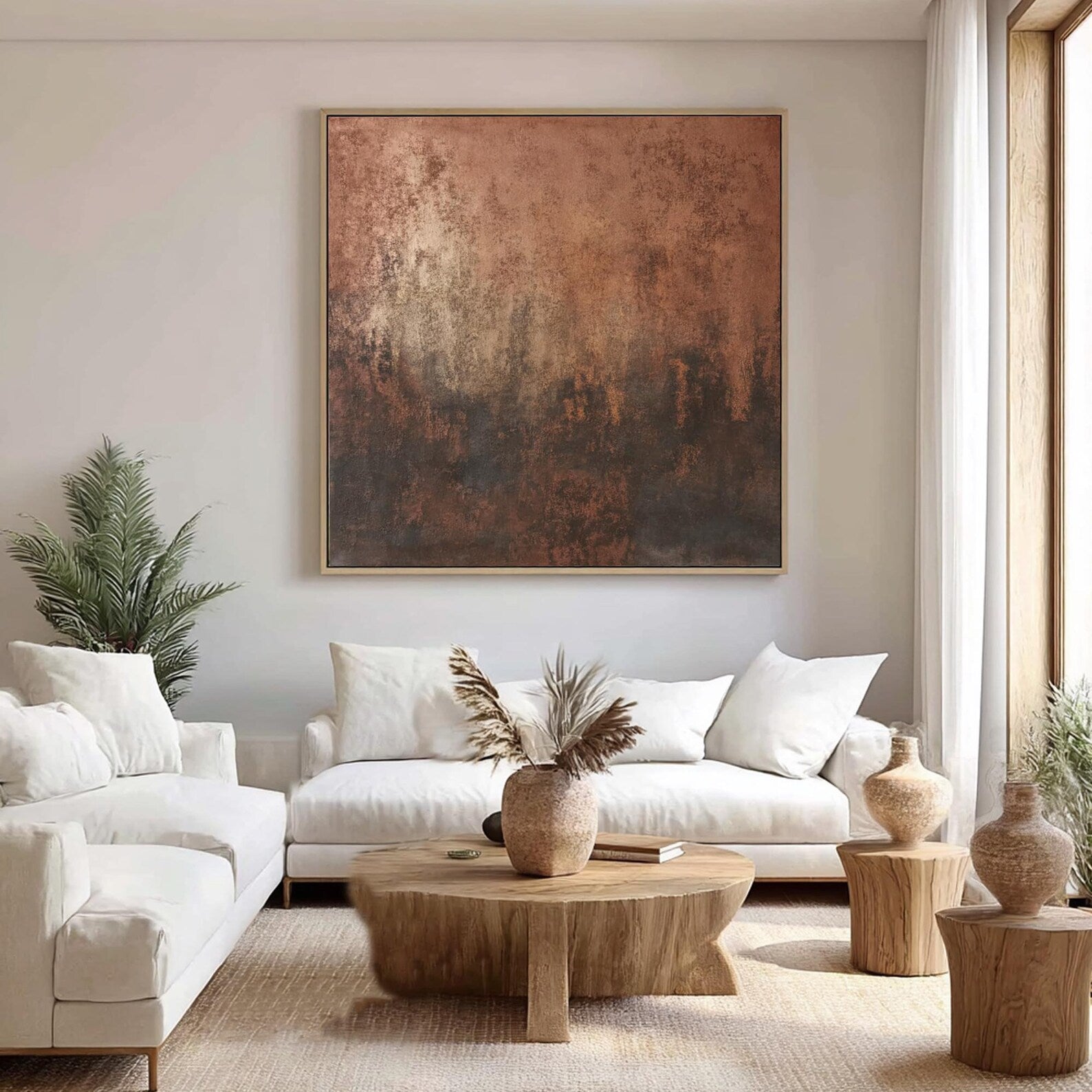 Textured Earthy Opulence | Brown Gold