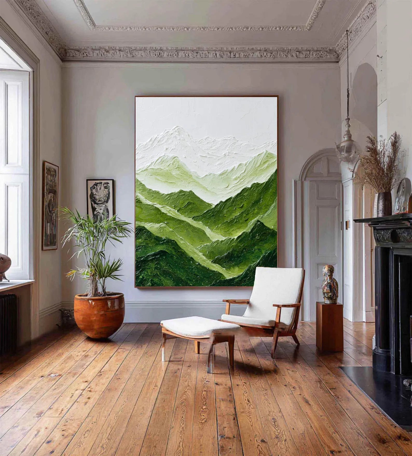 Textured Mountain Opulence | Green Peak