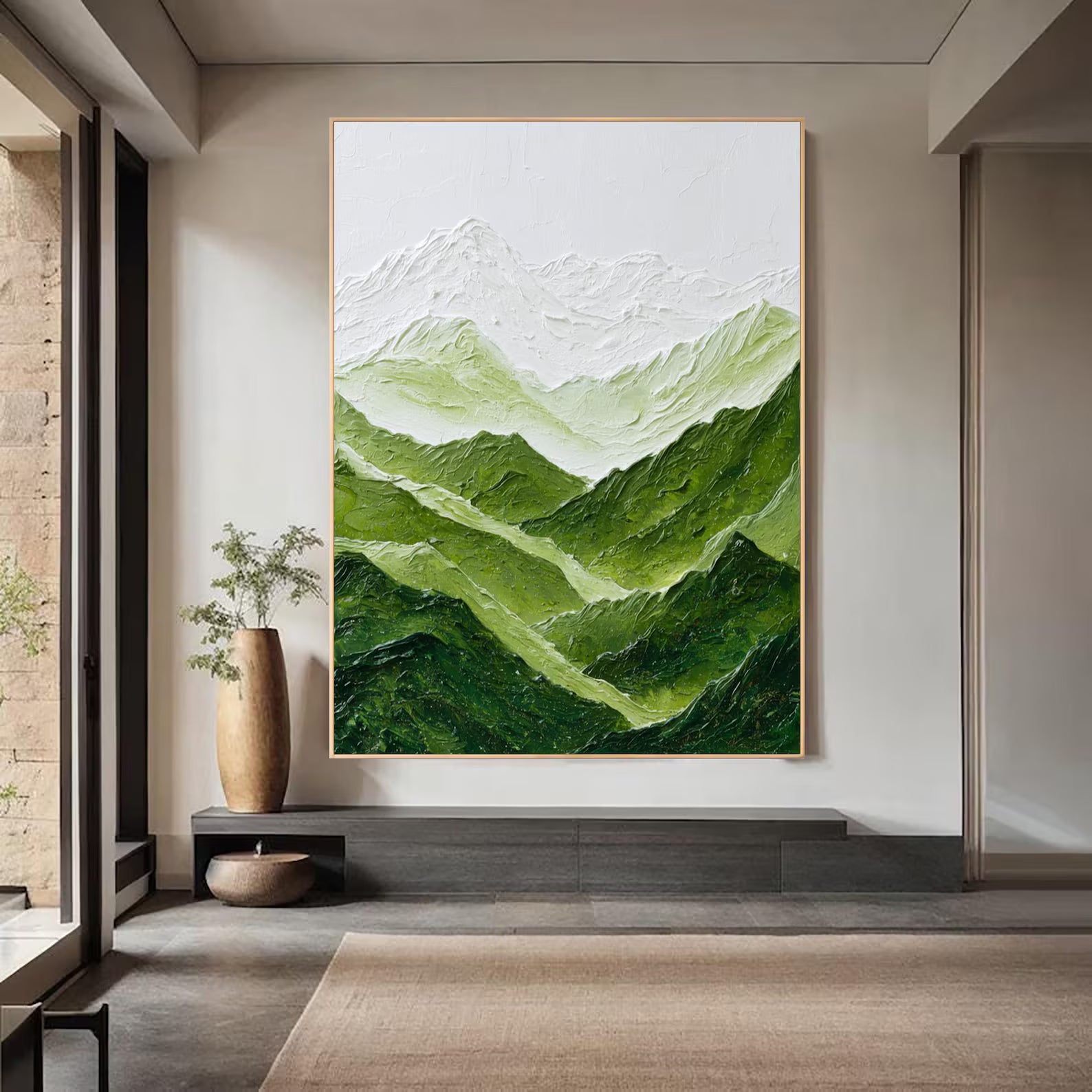 Textured Mountain Opulence | Green Peak