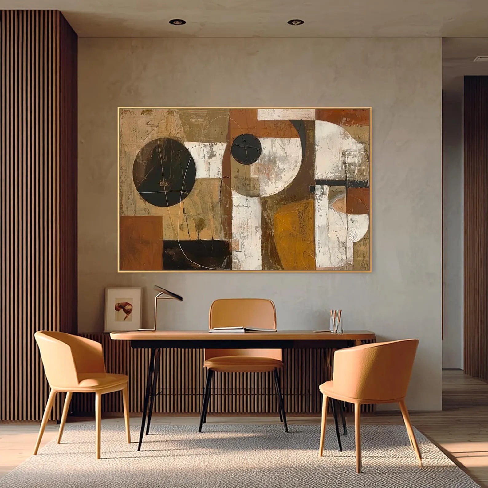 Textured Geometric Collage | Earth Hues