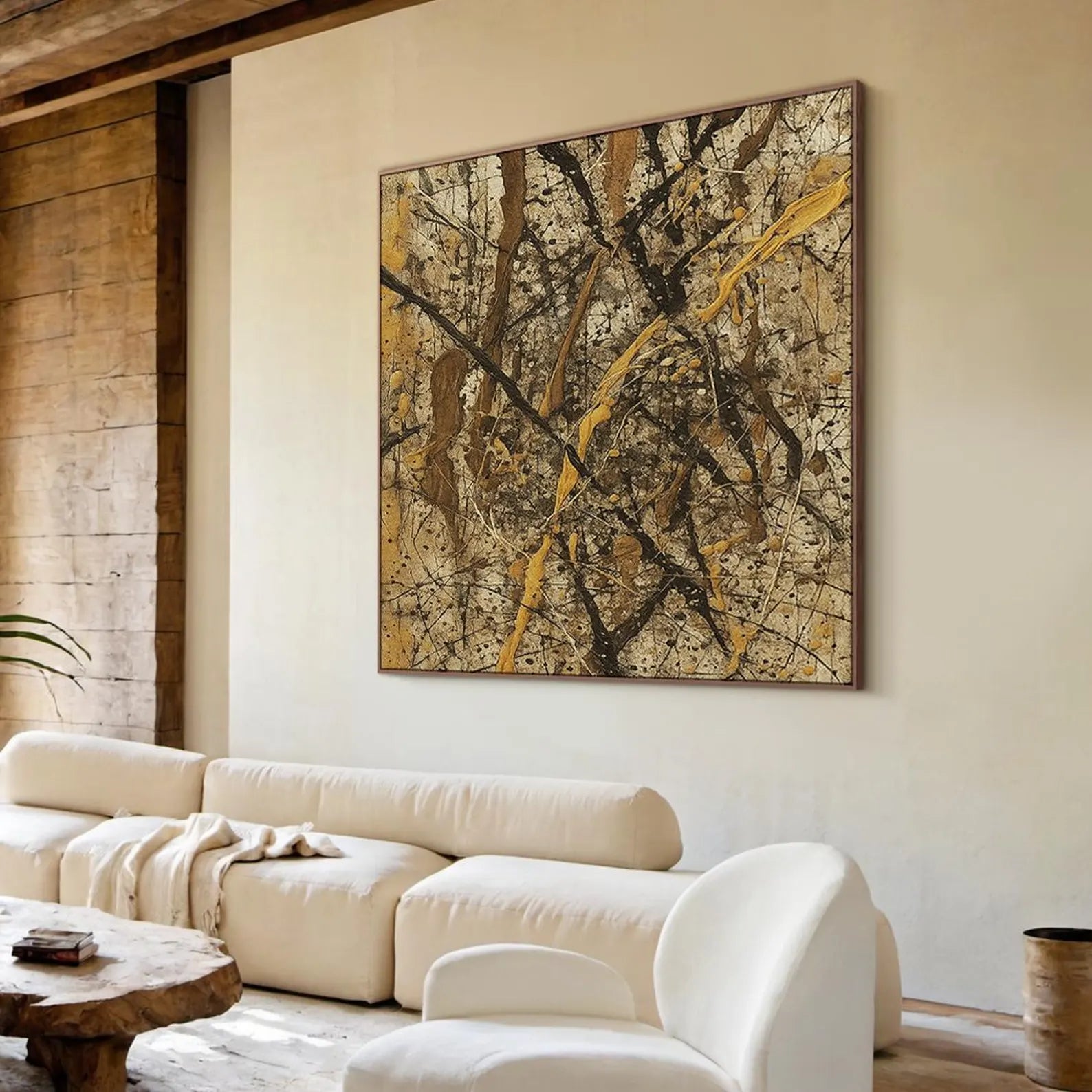 Textured Abstract Opulence | Gold Rhythm