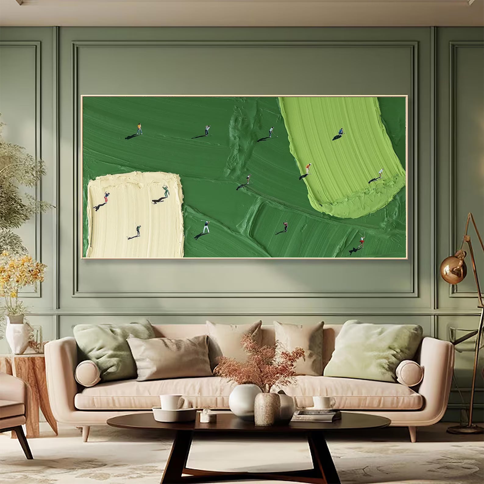 Textured Golf Opulence | Green Course