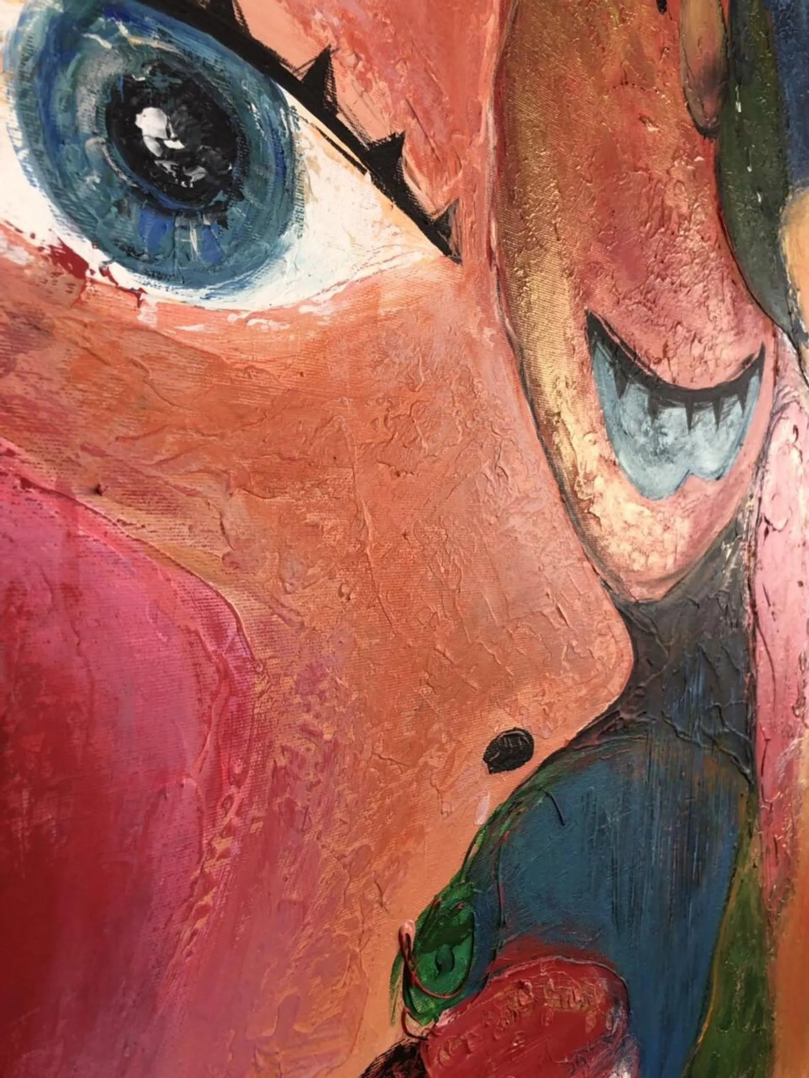 Textured Abstract Faces | Vibrant Hues