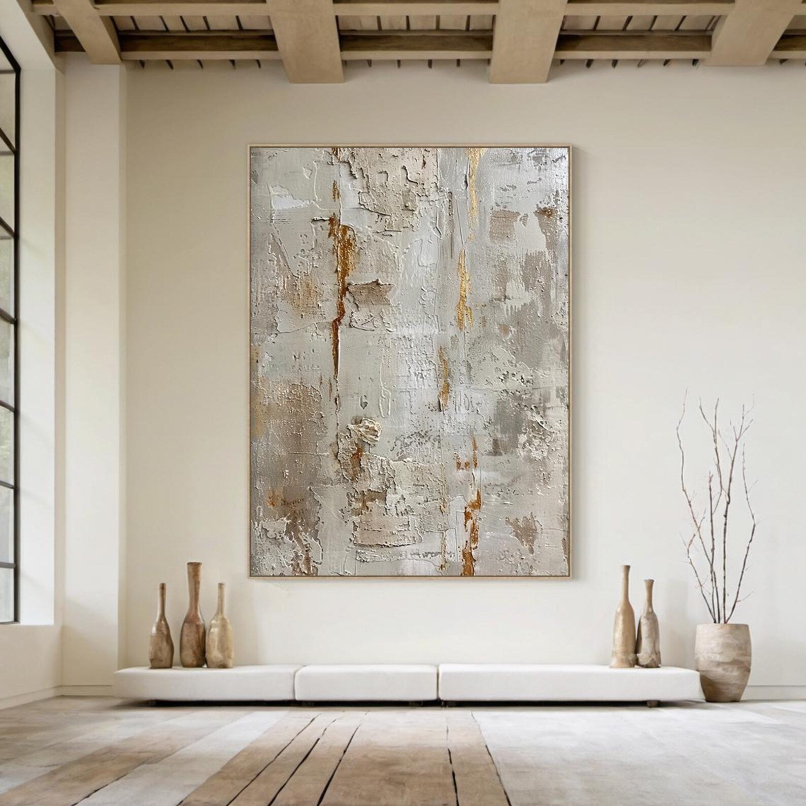 Textured Neutral Opulence | Gold Vein