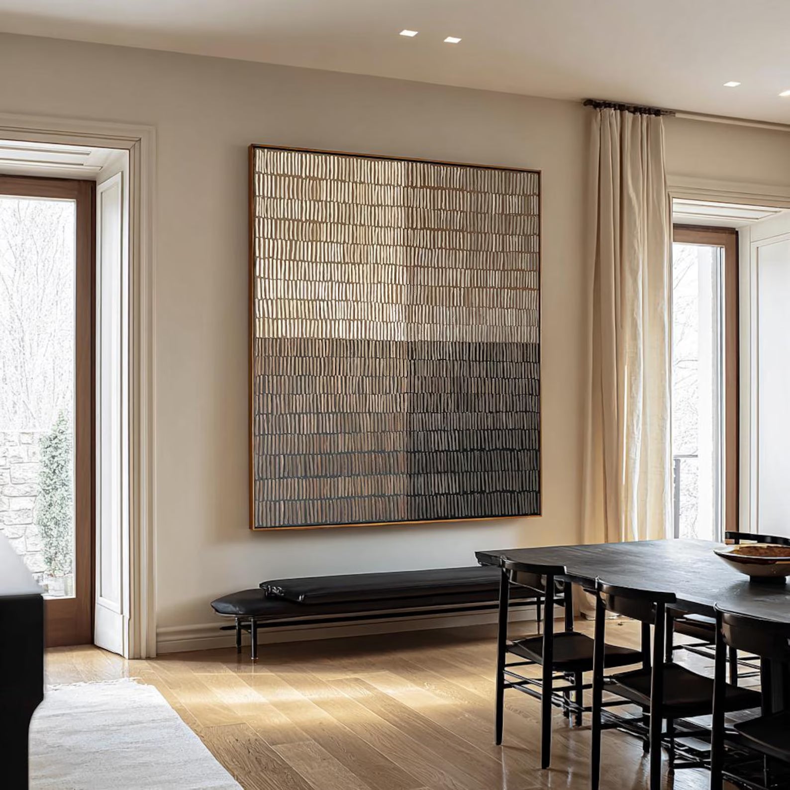 Abstract Textured Art | Modern Luxe Atmosphere