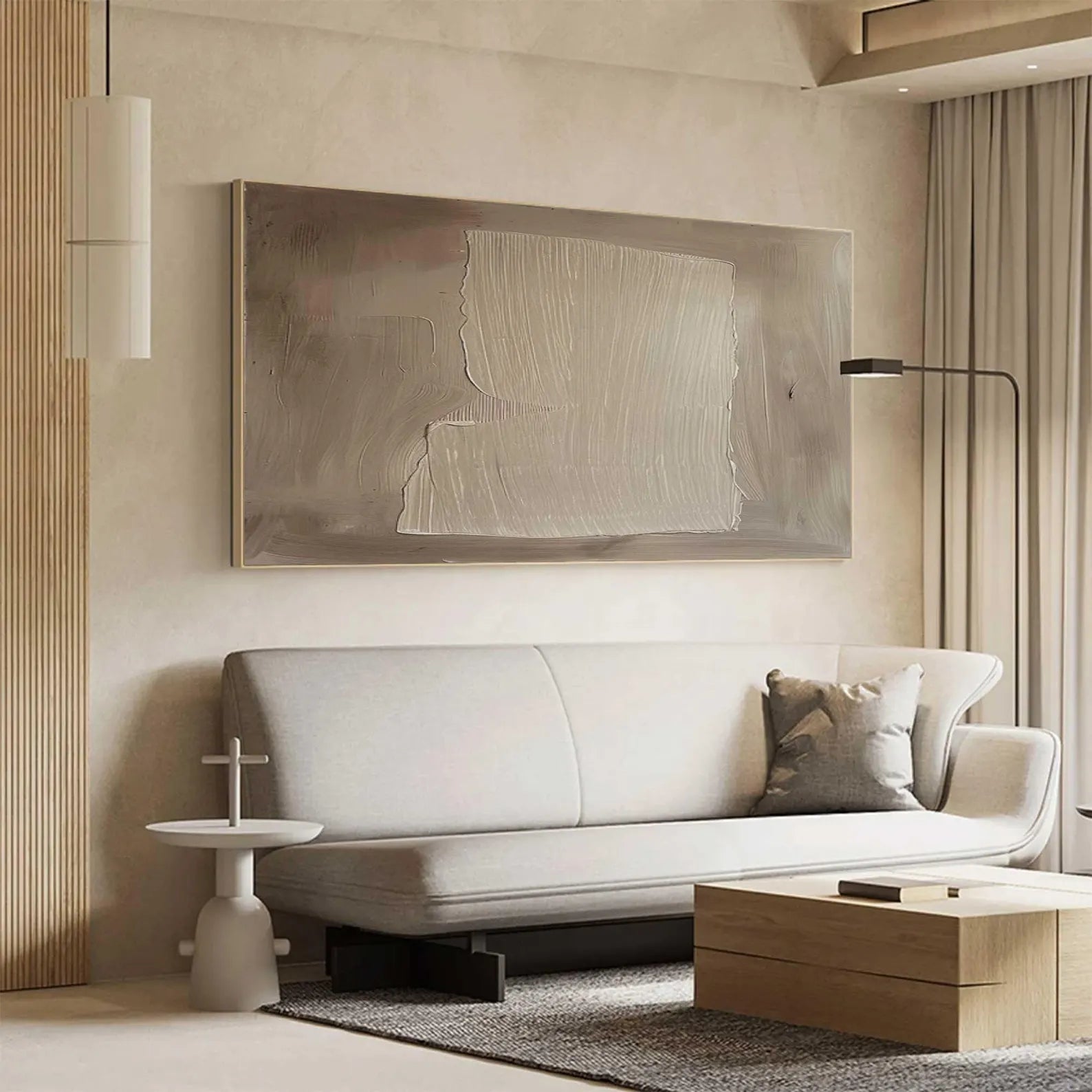 Textured Beige-Tone Art | Calm Sophistication