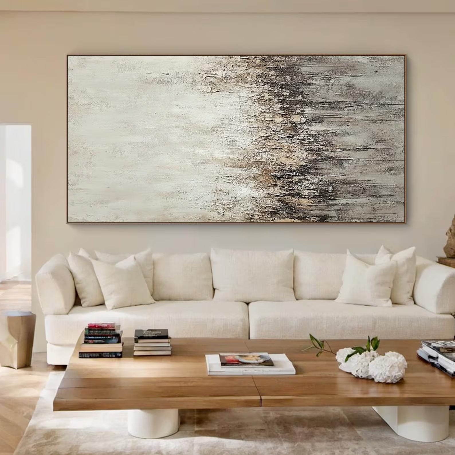 Textured Monochrome Drip | Silver Frost