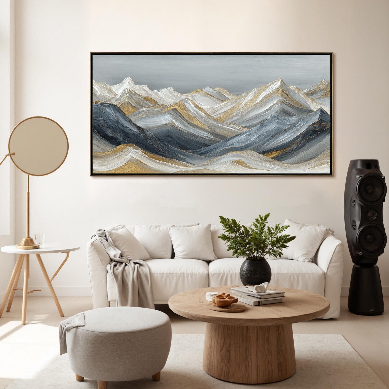 Textured Mountain Opulence | Gilded Peaks