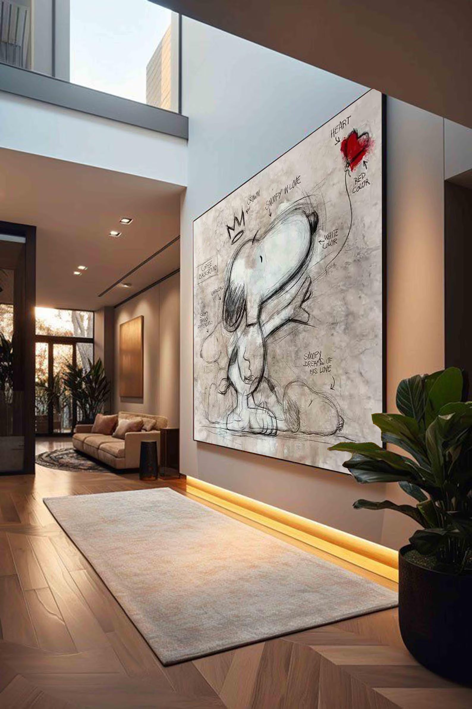 Textured Snoopy Whimsy | Crown Sketch