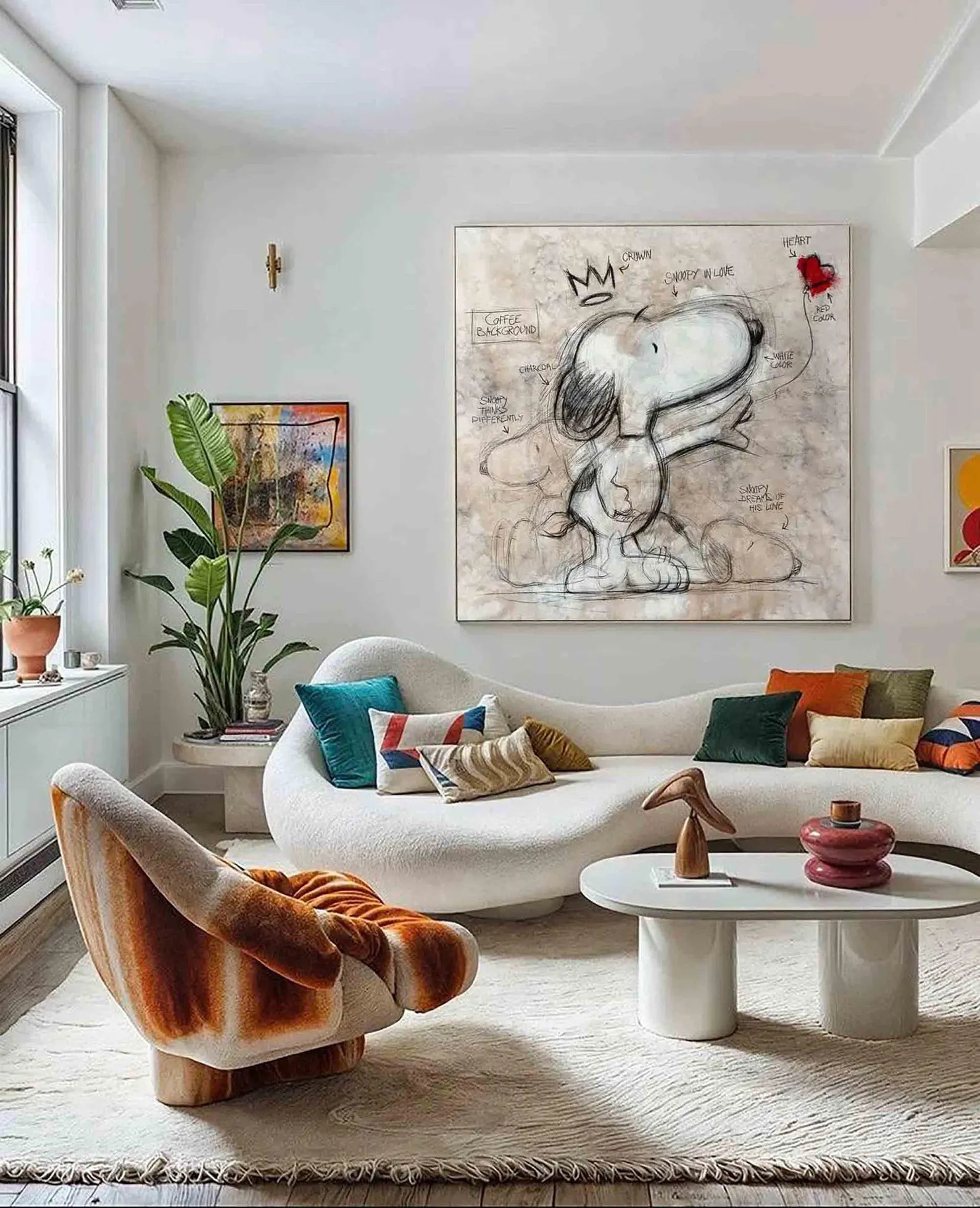 Textured Snoopy Whimsy | Crown Sketch