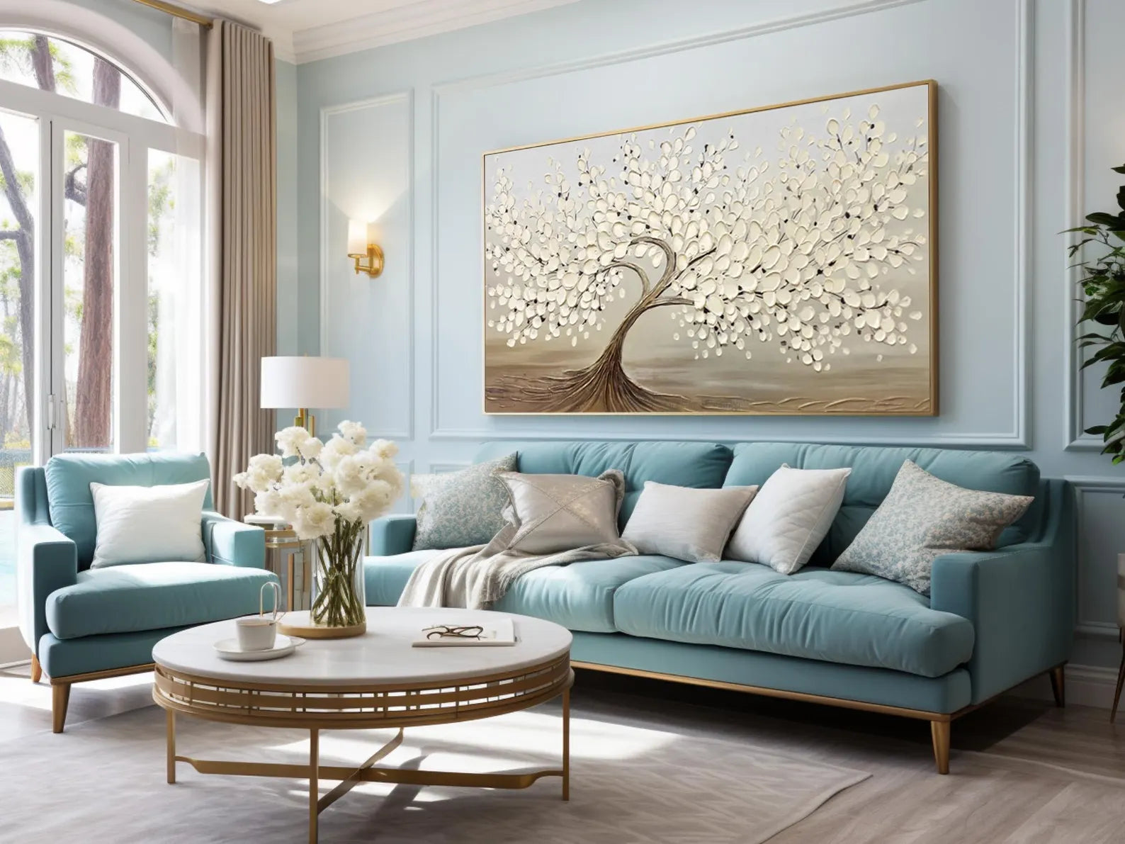 Textured Arbor Elegance | Beige Canopy