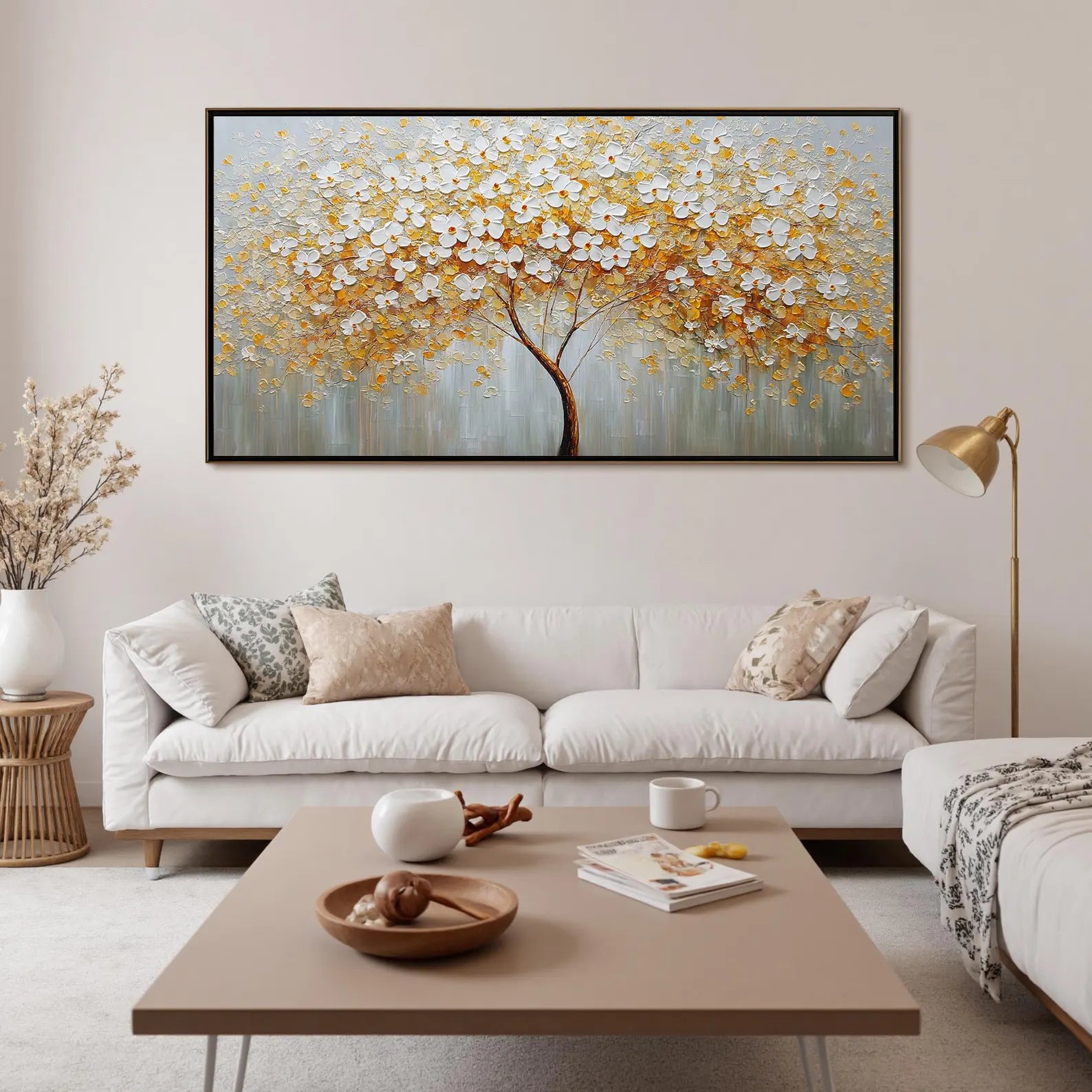 Textured Blossom Opulence | Gilded Canopy