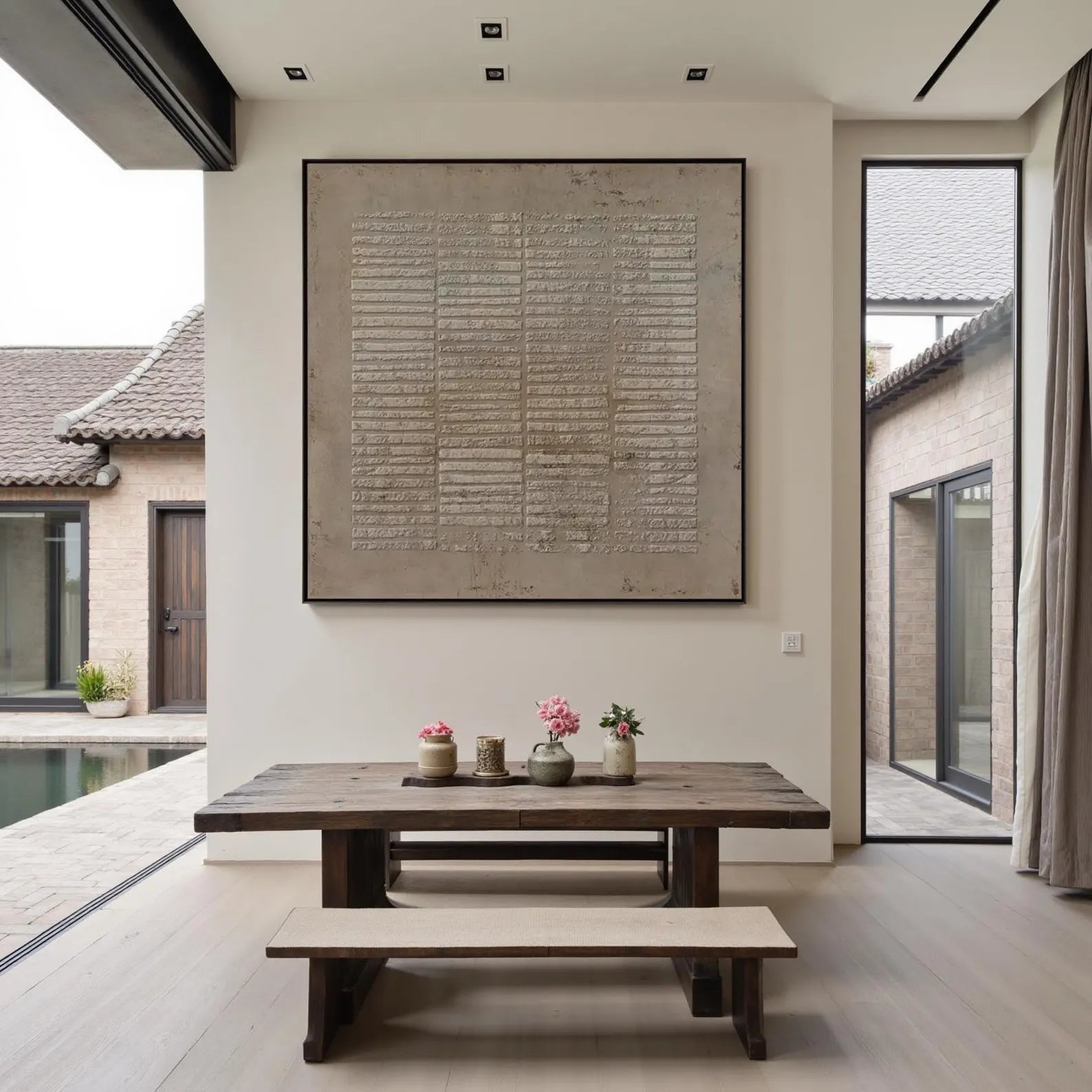 Textured Geometric Art | Understated Sophistication