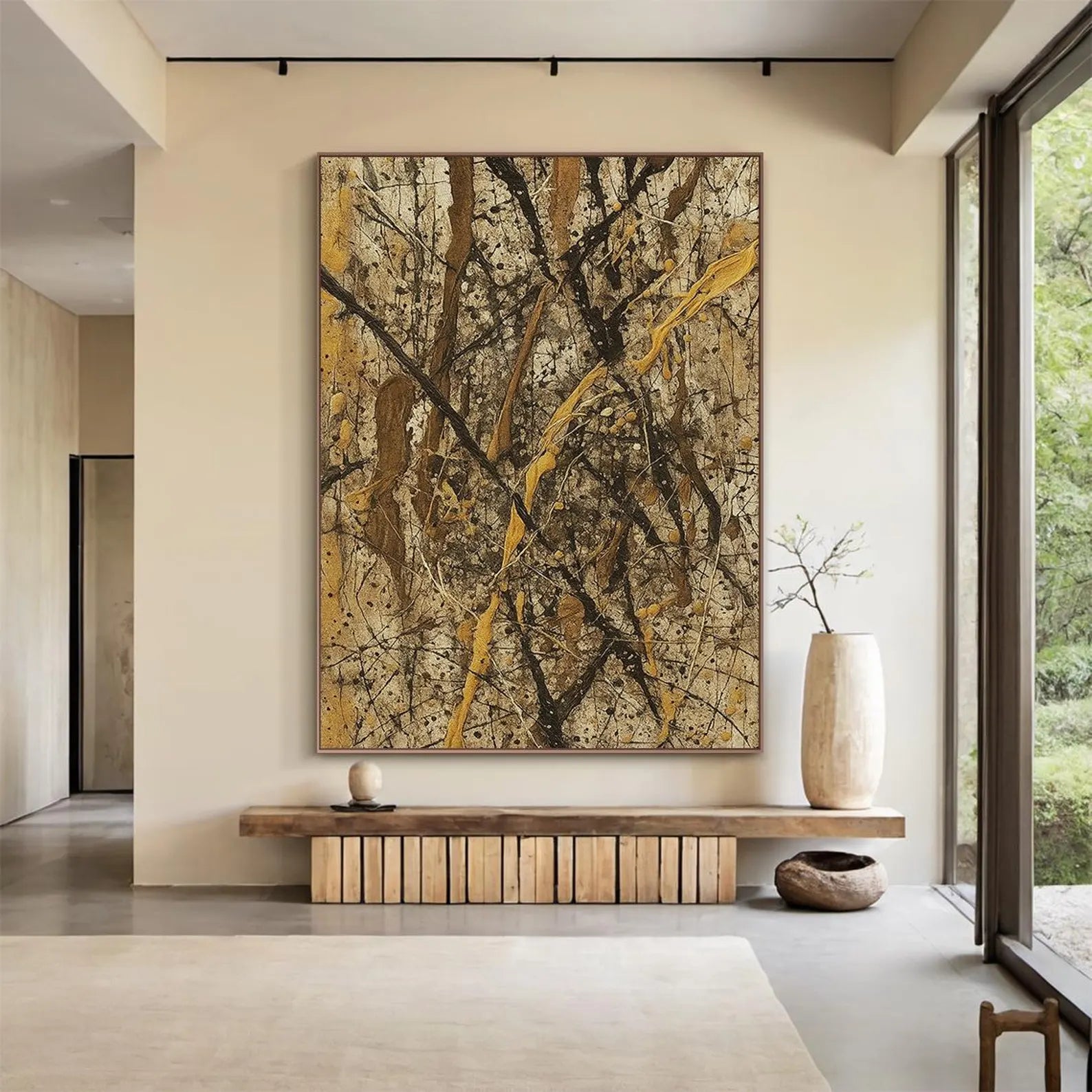 Textured Abstract Opulence | Gold Rhythm