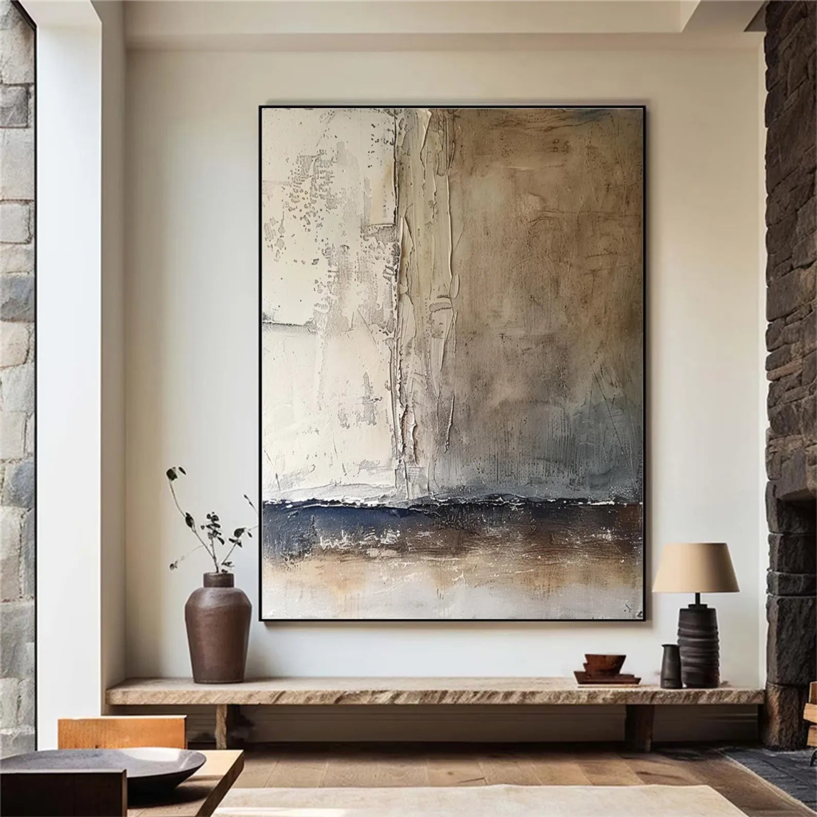 Textured Tonal Abstract | Moody Luxe