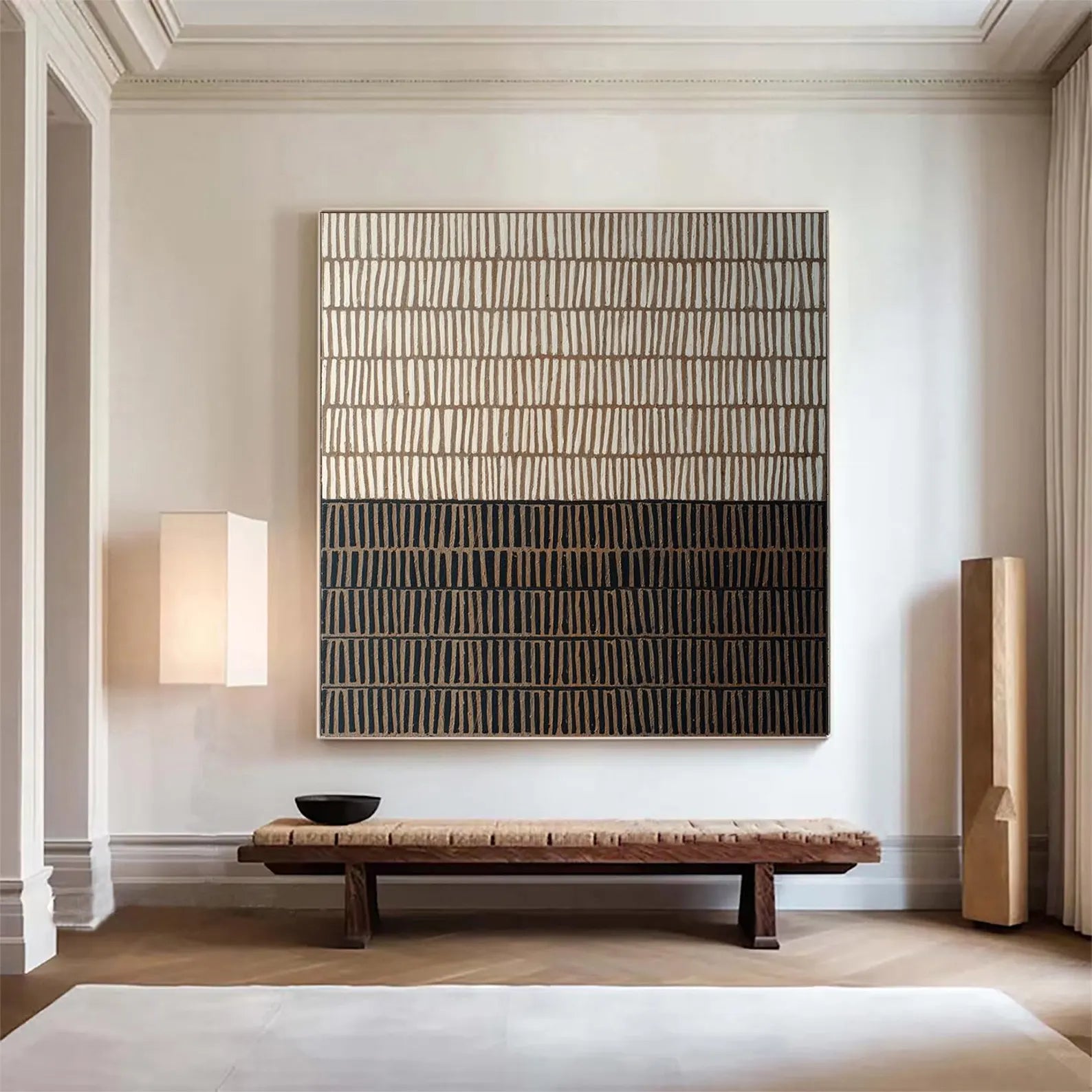 Textured Stripes Art | Sophisticated Ease