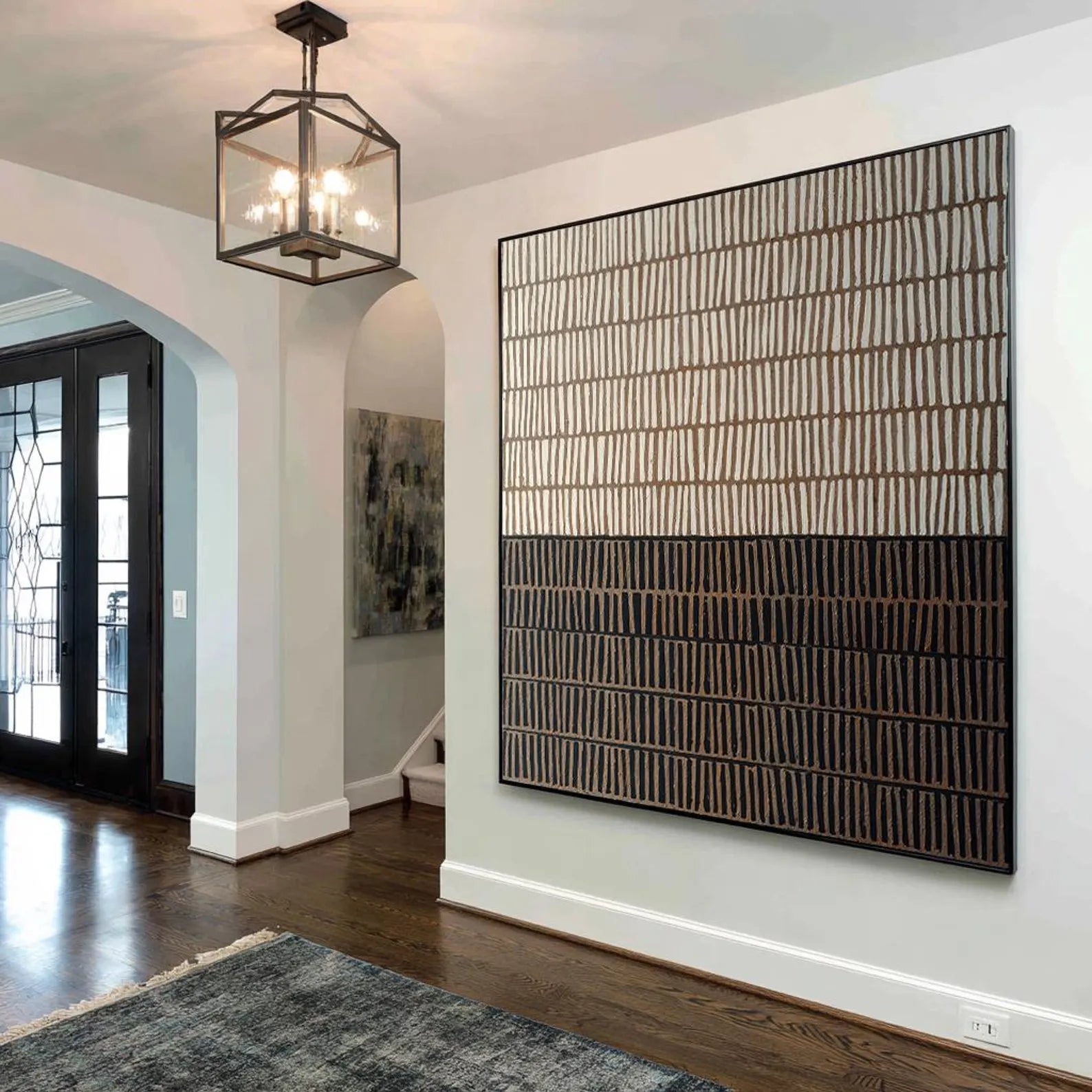 Textured Stripes Art | Sophisticated Ease