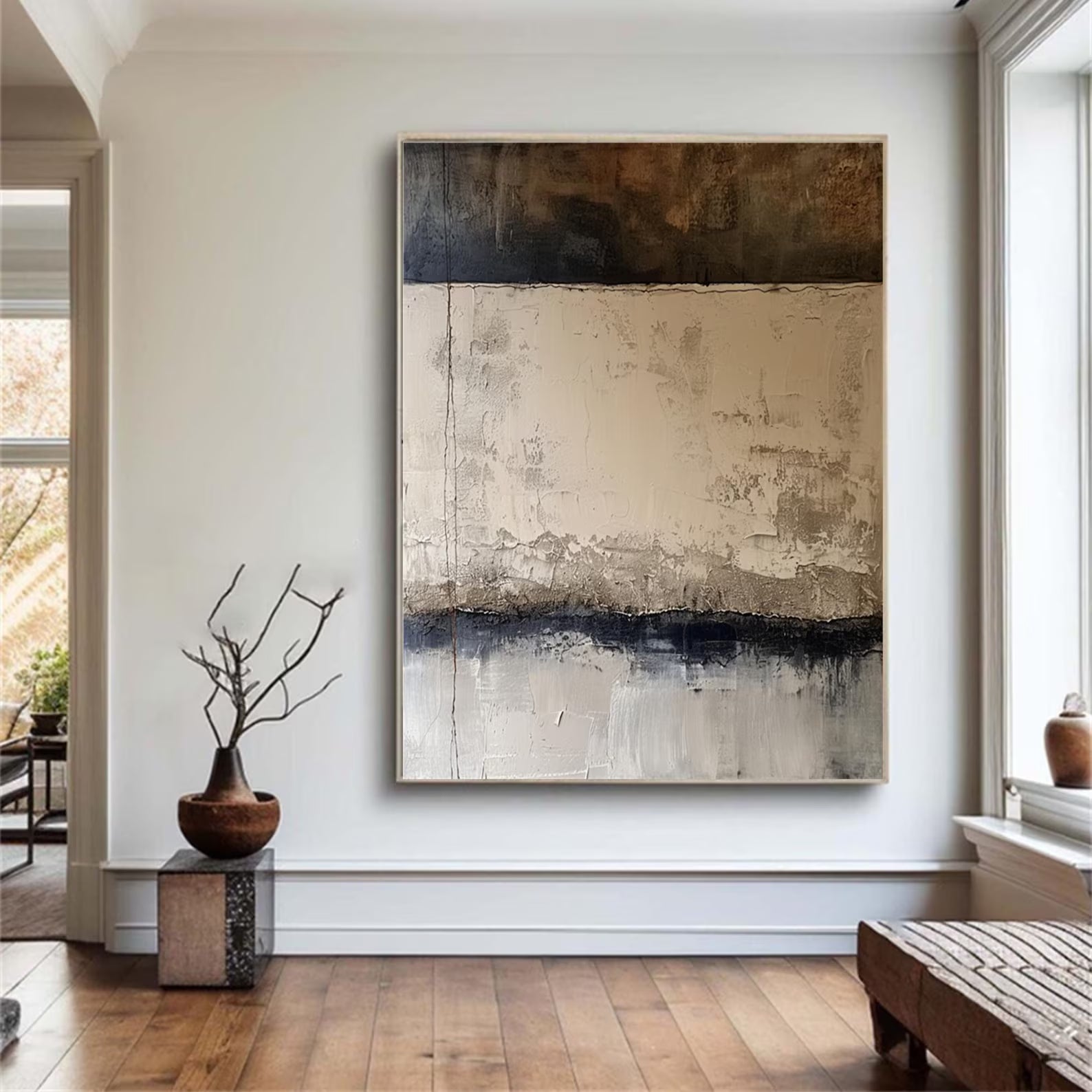 Textured Tonal Abstract | Earthy Luxe