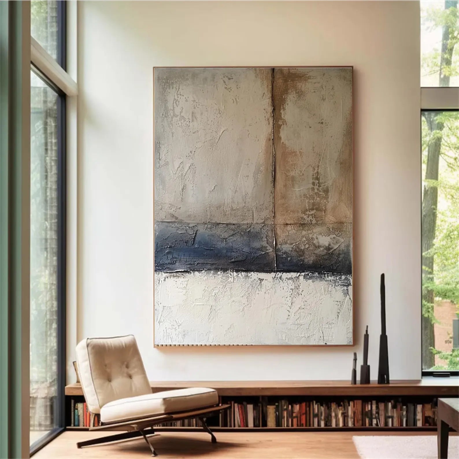 Textured Tonal Abstract | Layered Luxe