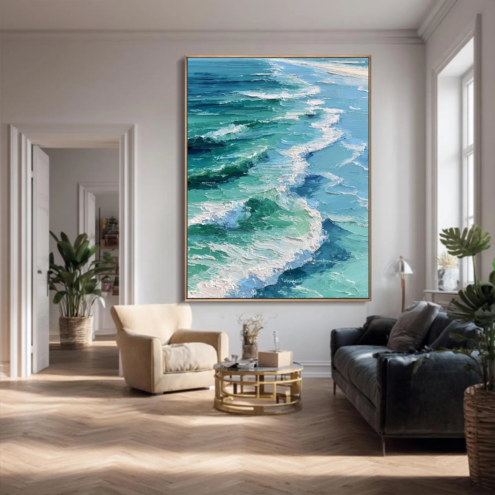 Textured Surf Opulence | Turquoise Crest