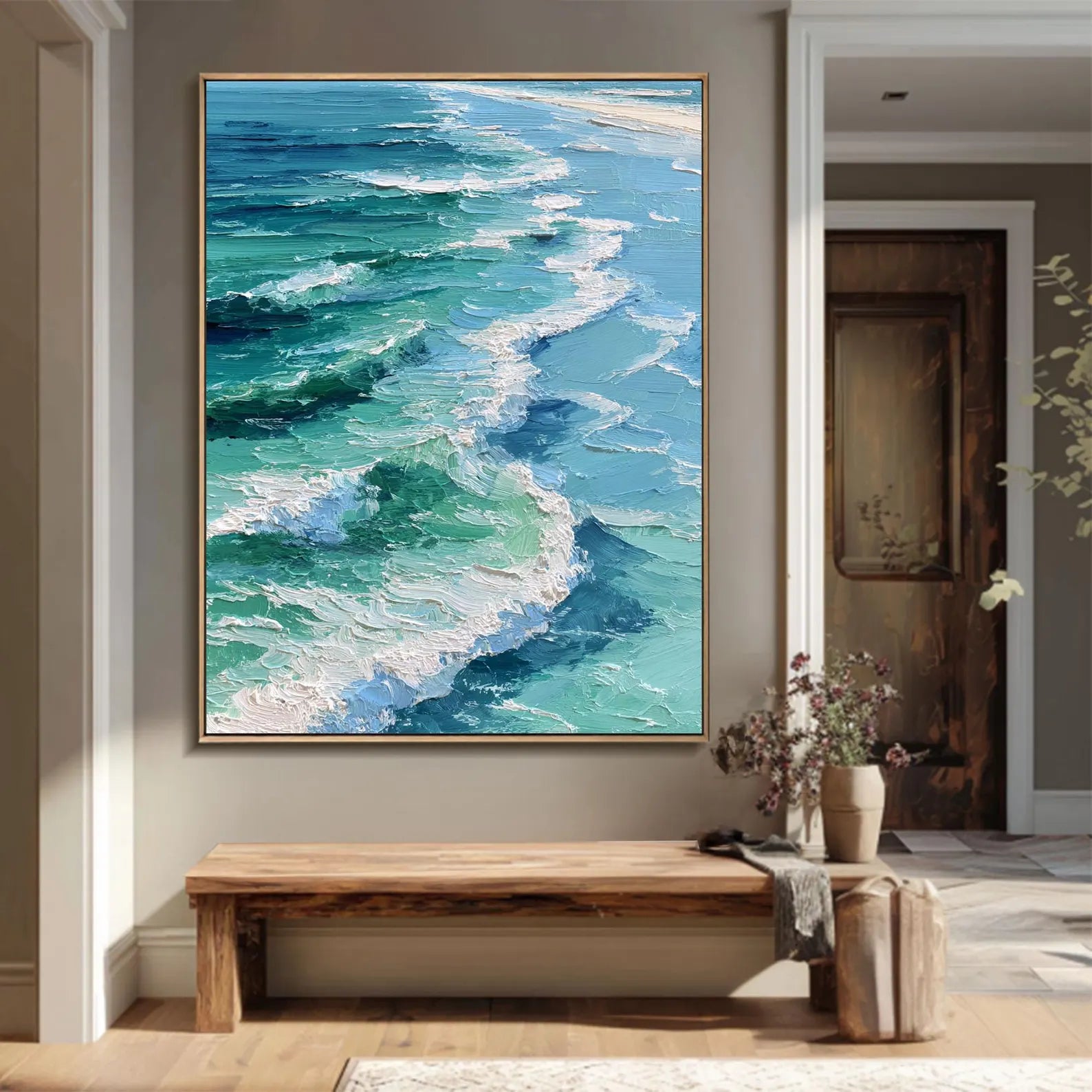Textured Surf Opulence | Turquoise Crest