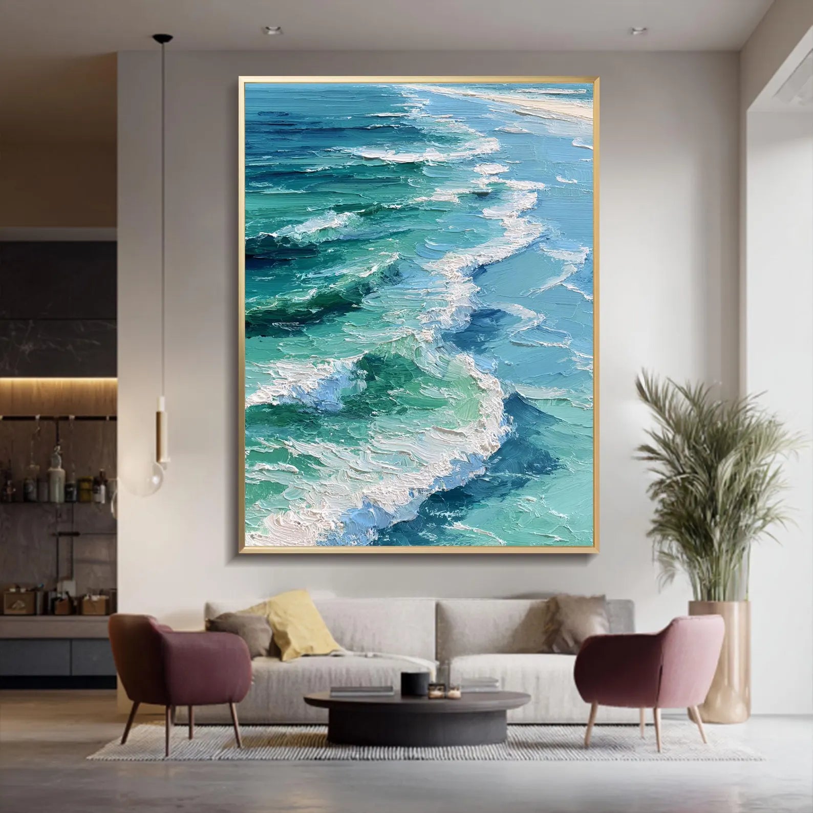 Textured Surf Opulence | Turquoise Crest
