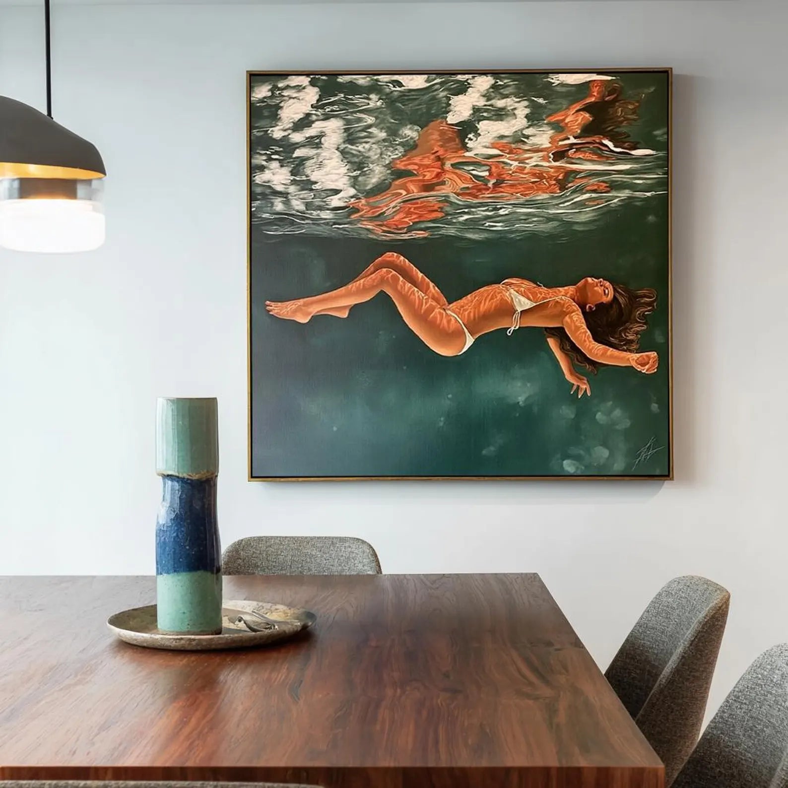 Underwater Figure Art | Serene Vibrance