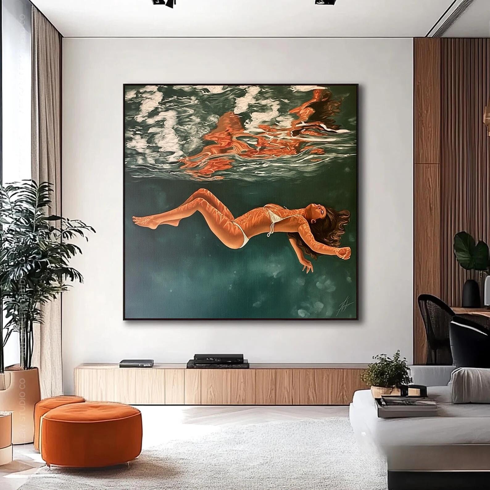 Underwater Figure Art | Serene Vibrance