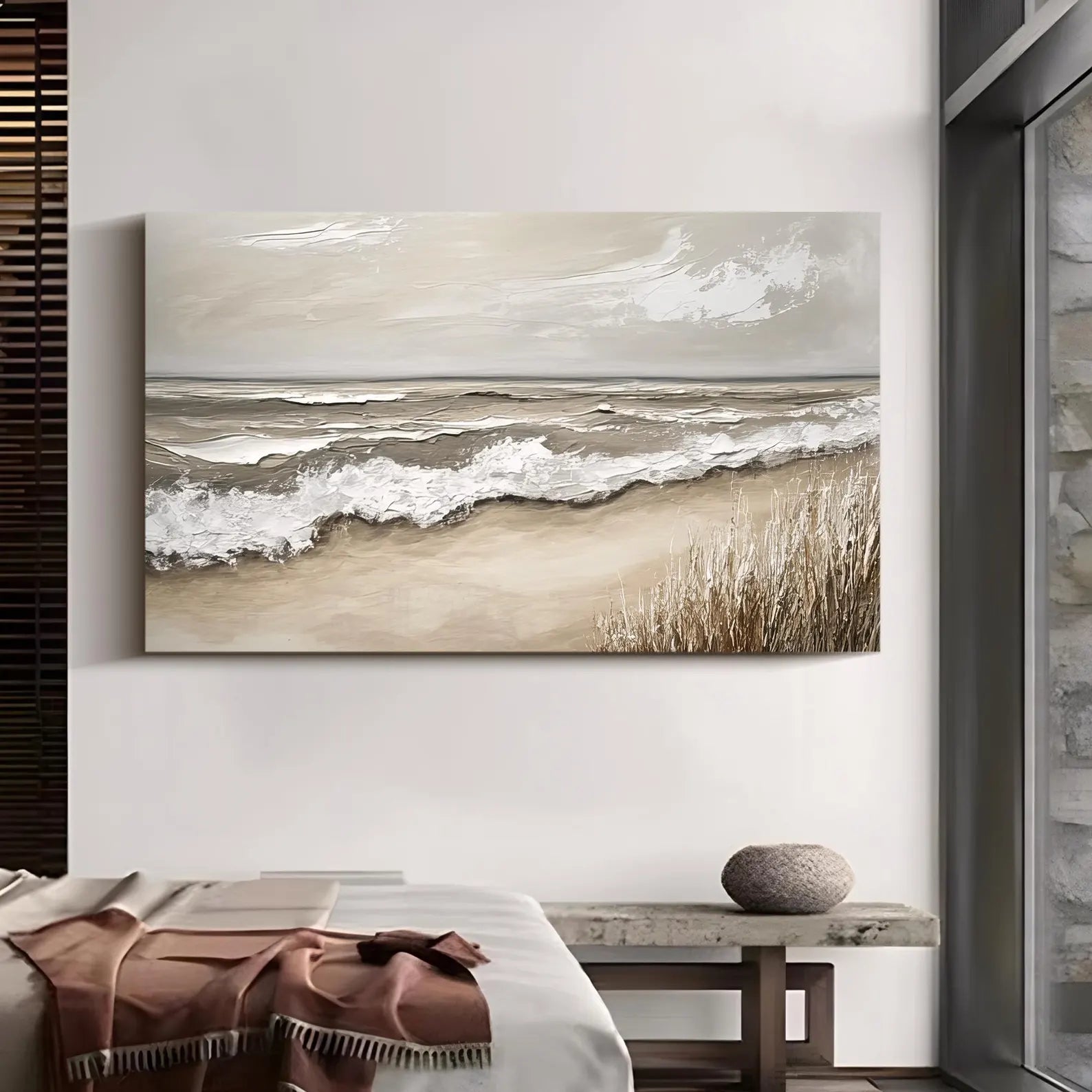 Textured Coastal Swell | Neutral Tones