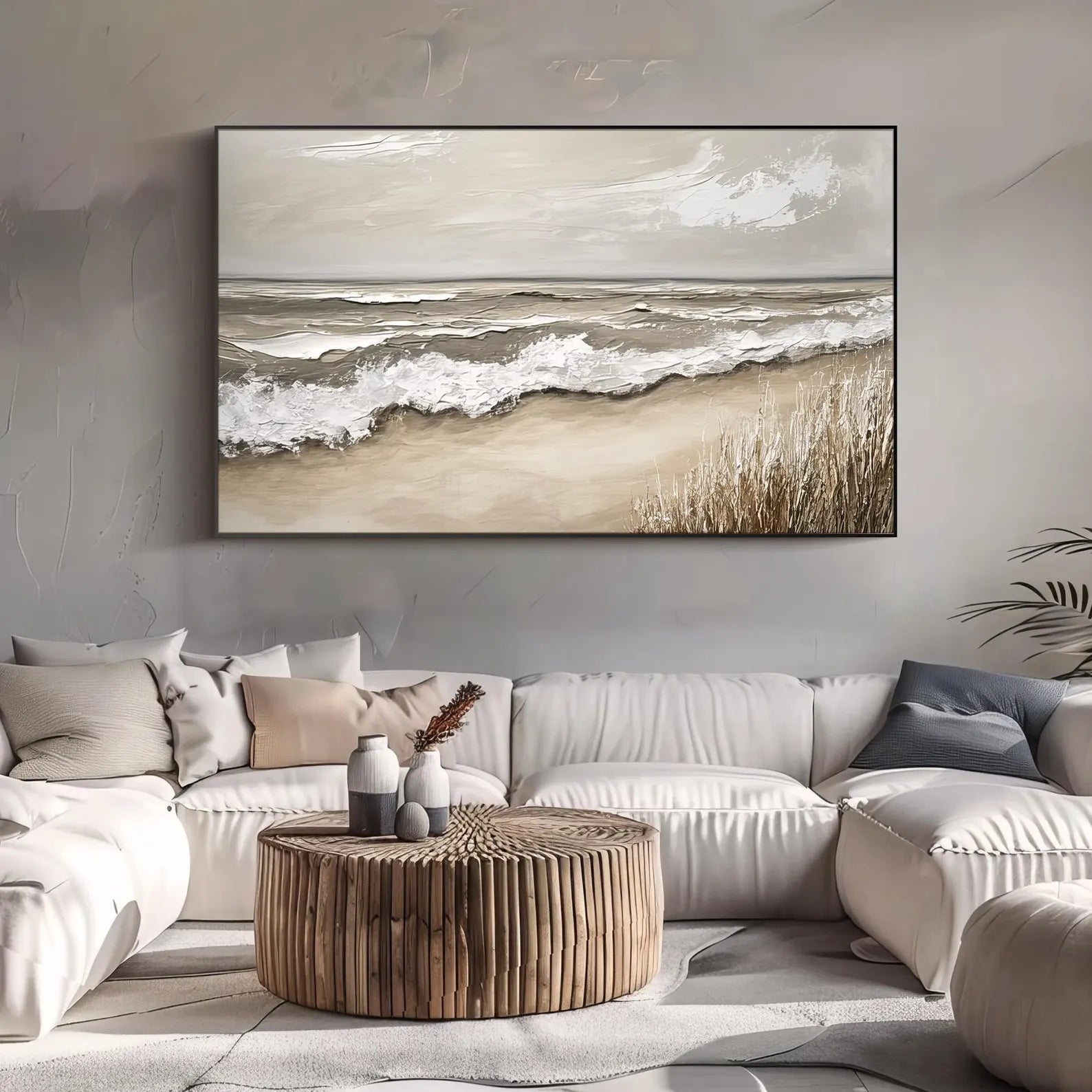 Textured Coastal Swell | Neutral Tones