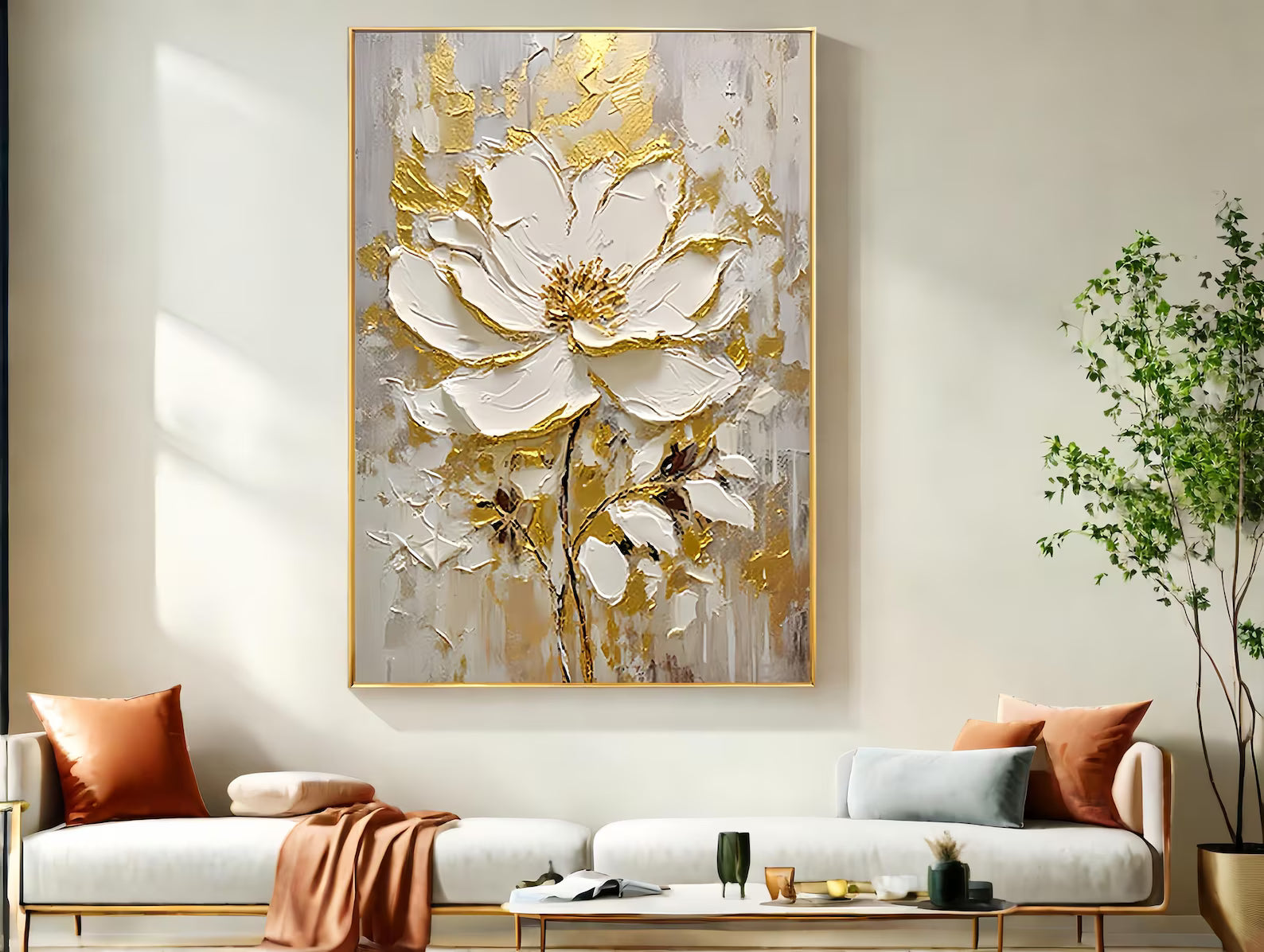 Textured Magnolia Opulence | Aureate Alabaster