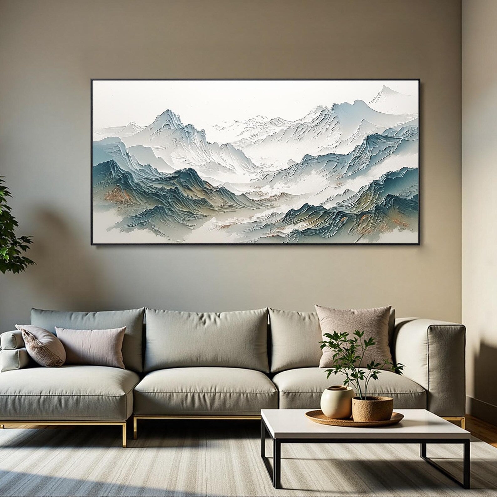 Textured Mountain Opulence | Azure Peaks