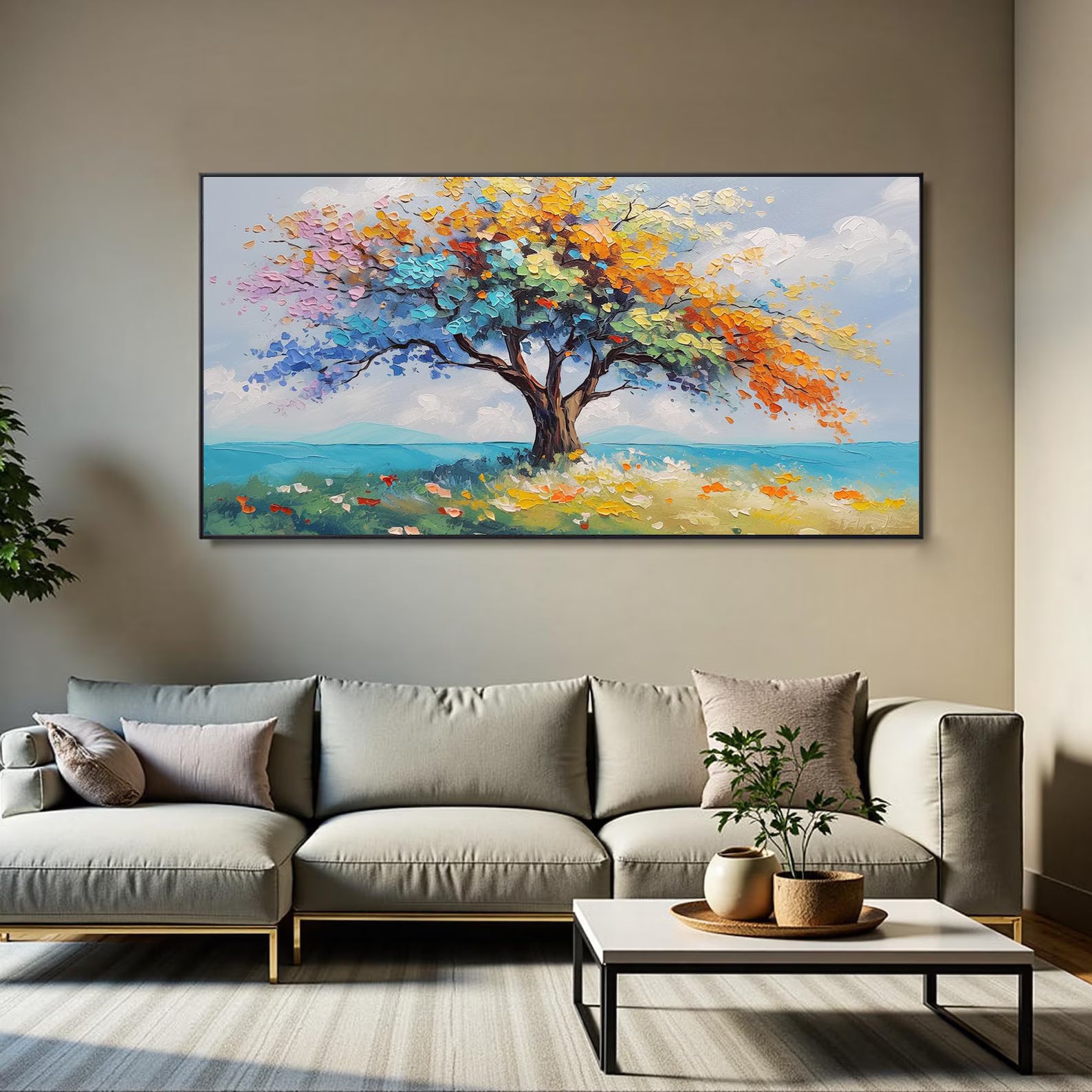 Textured Arbor Opulence | Multicolor Glade