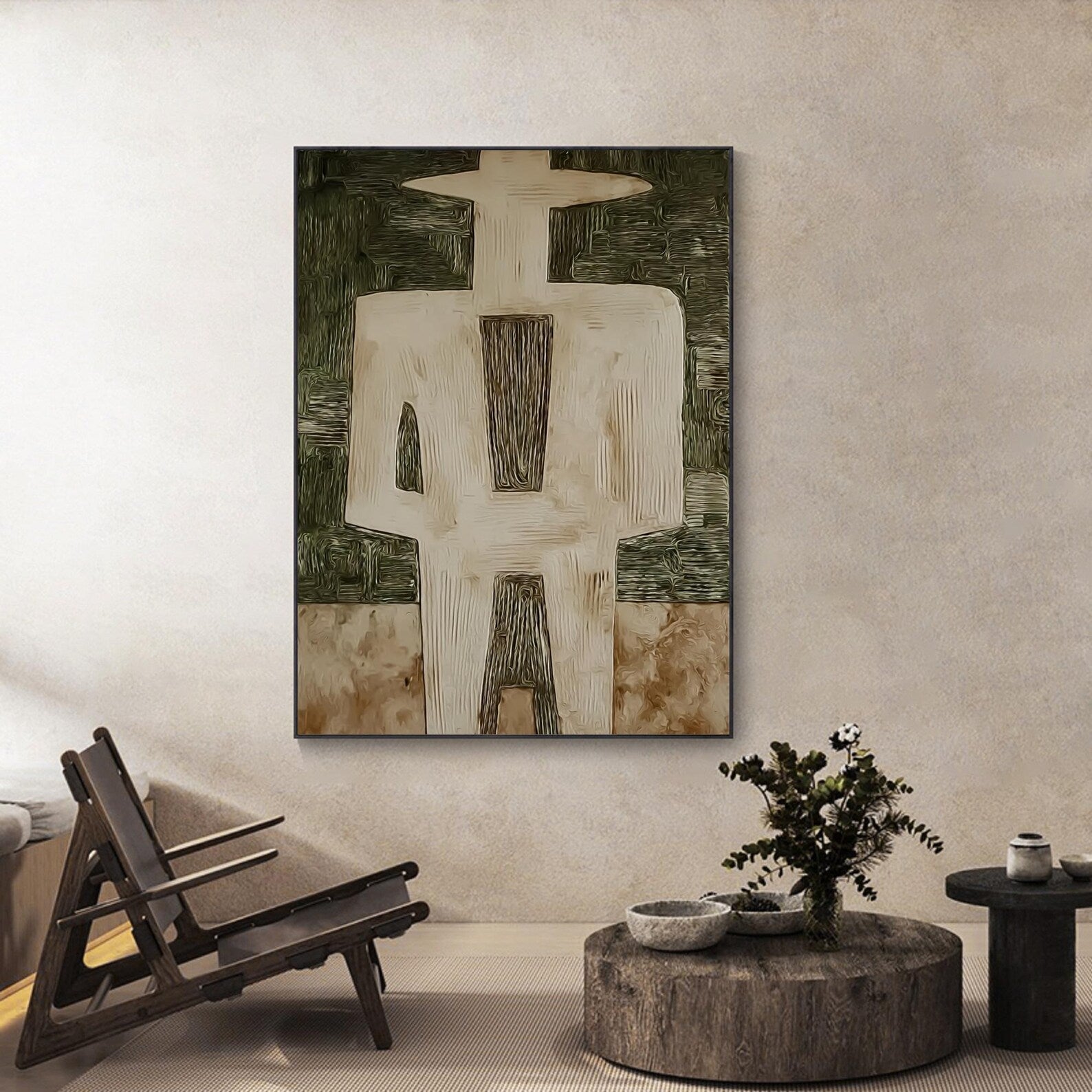 Textured Figure Minimalism | Earthy Shades