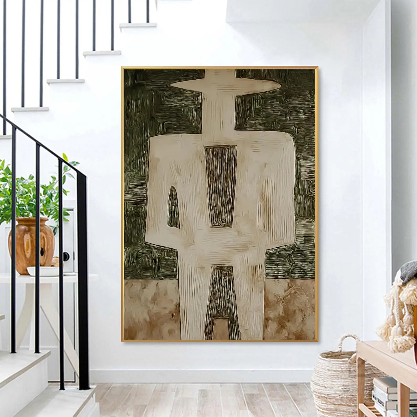 Textured Figure Minimalism | Earthy Shades