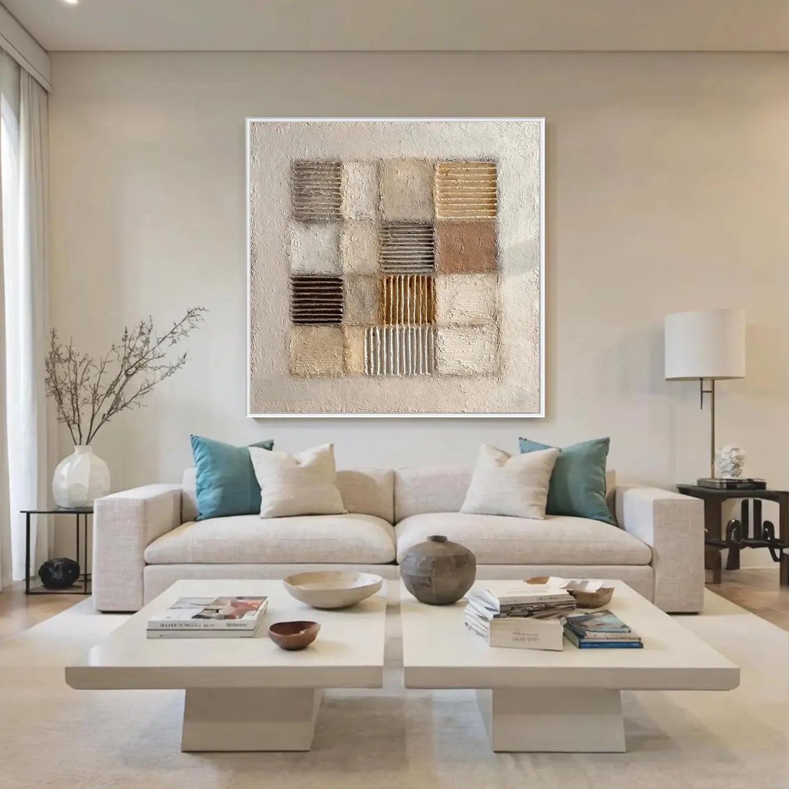 Textured Earth-Tone Composition | Sophisticated Calm