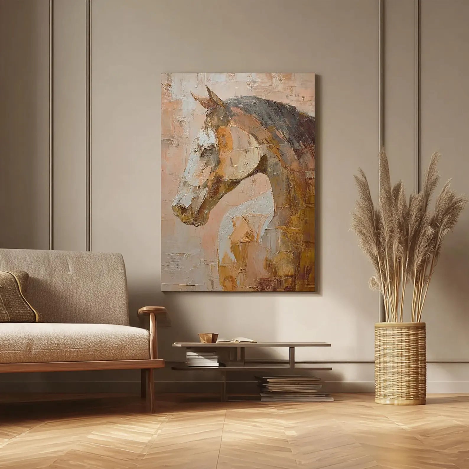 Textured Equine Opulence | Chestnut Steed