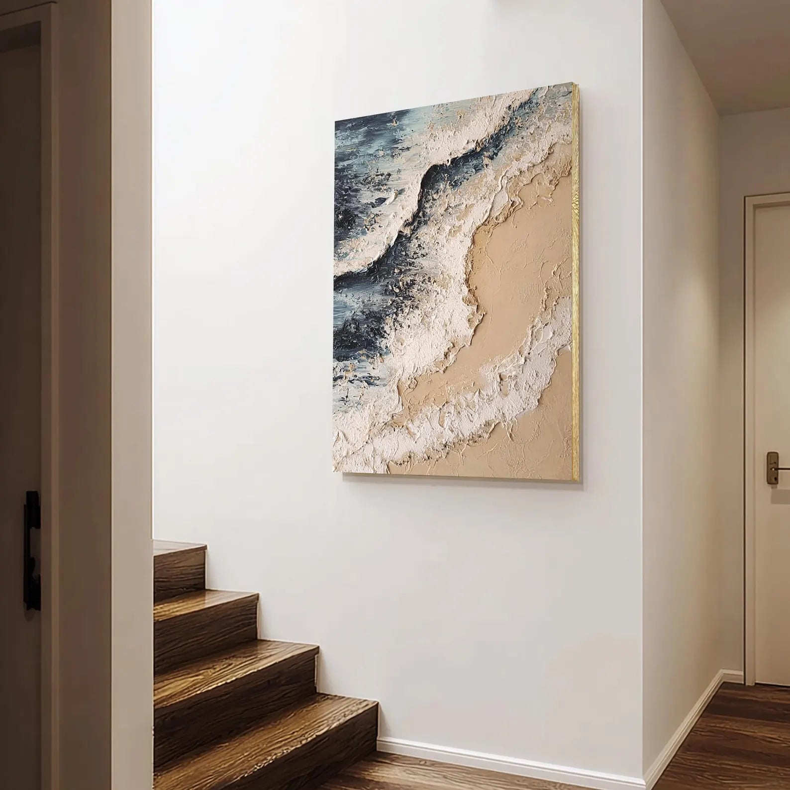 Textured Ocean Opulence | Blue Sand