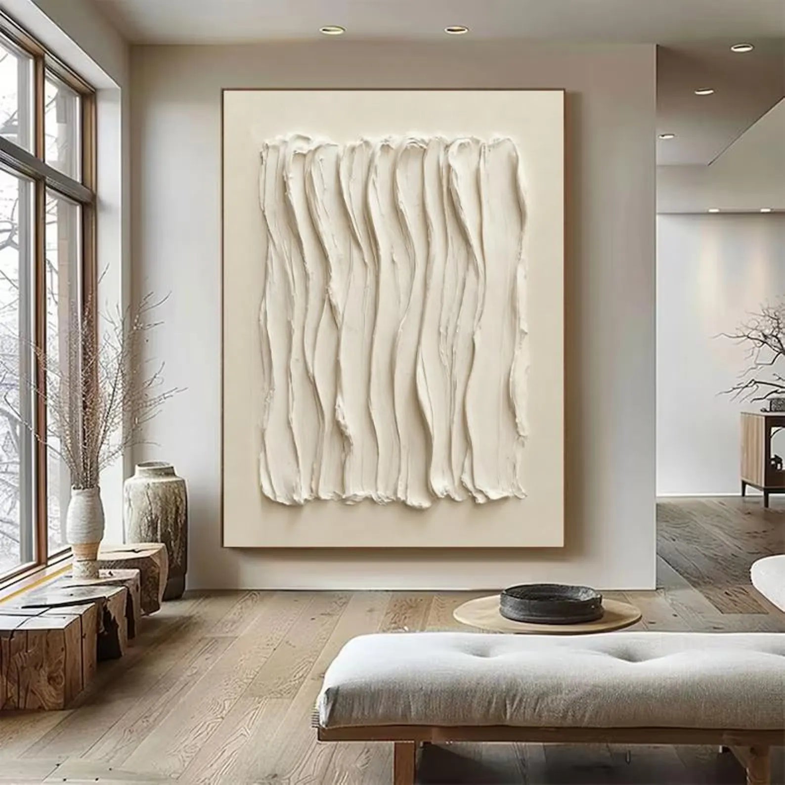 Textured Fluid Art | Understated Elegance